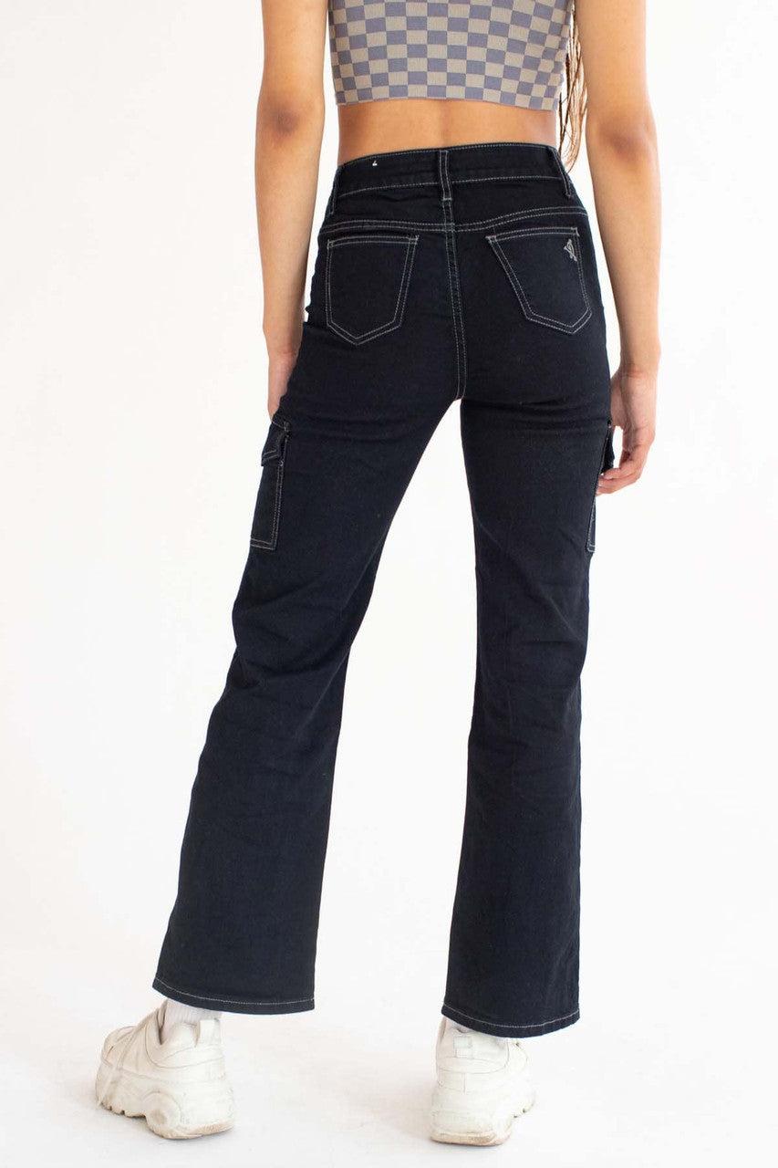 Black Stretch Carpenter Jeans Product Image