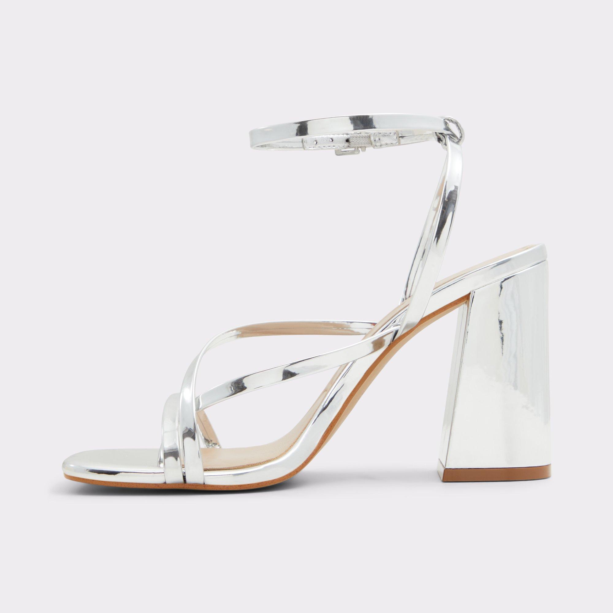 Laurader Silver Women's Block heels | ALDO US Product Image