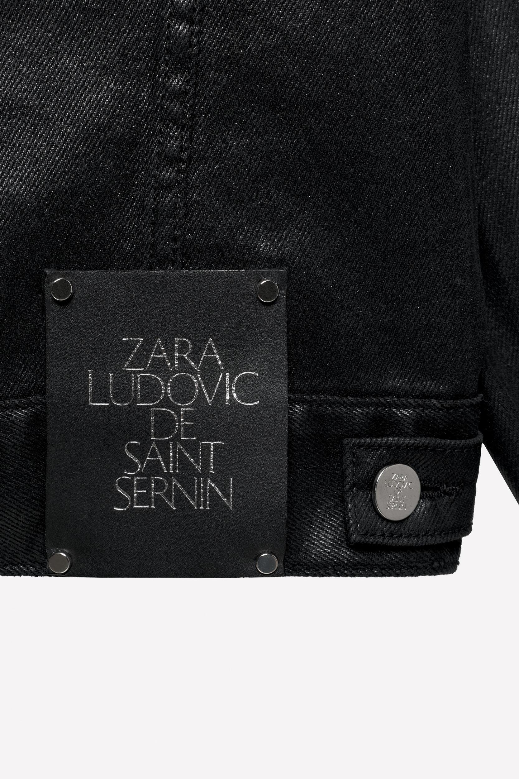 LUDOVIC DE SAINT SERNIN x ZARA WAXED DENIM JACKET Product Image