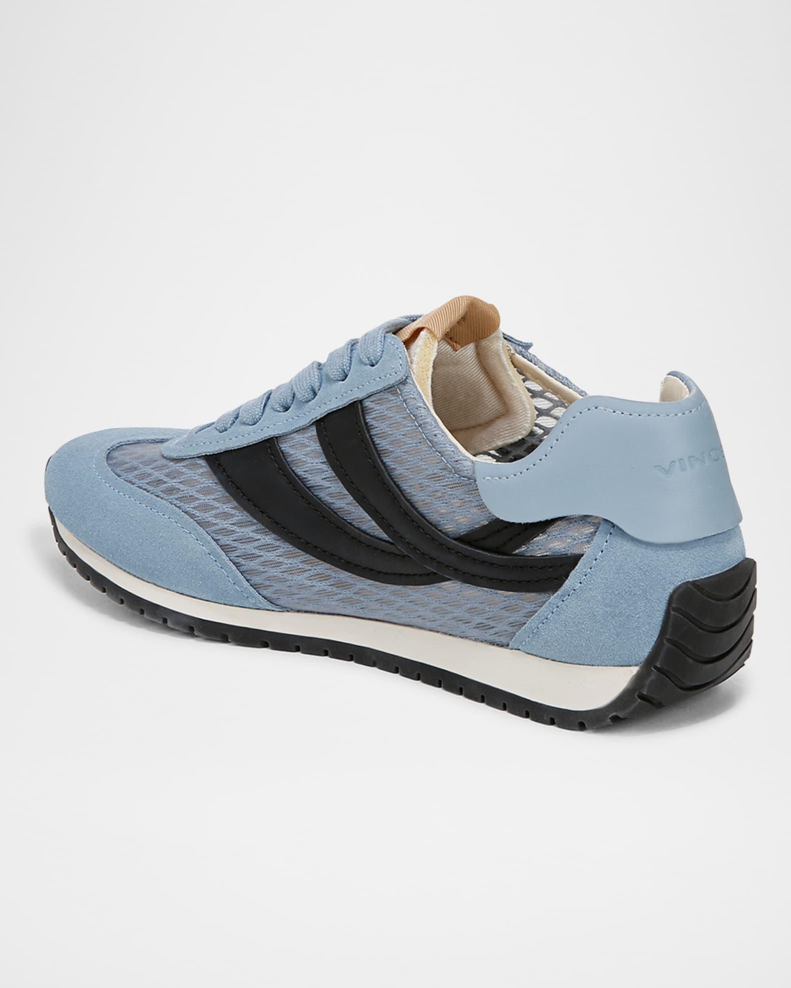 Oasis Mixed Leather Net Retro Sneakers Product Image