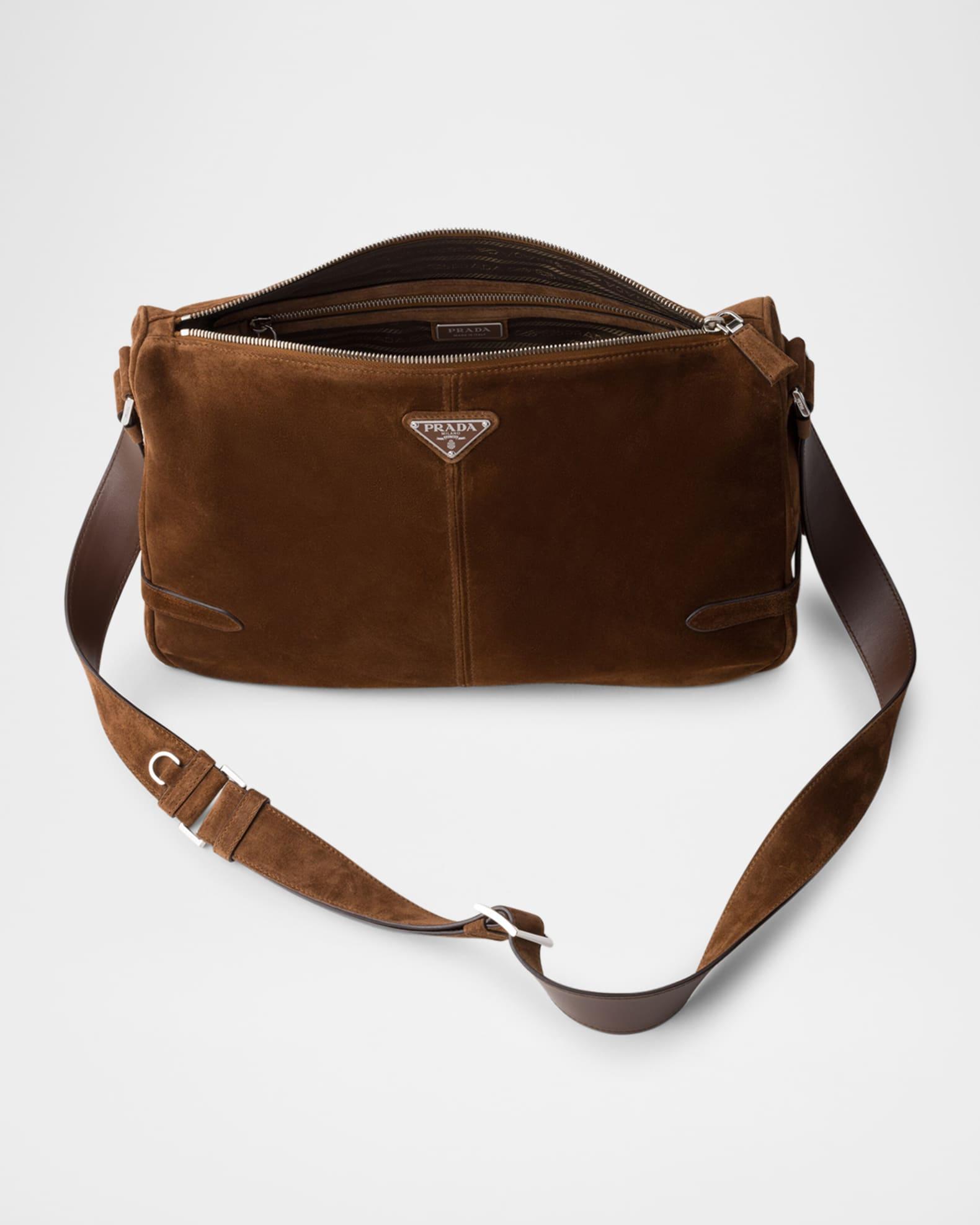 Men's Suede Shoulder Bag Product Image