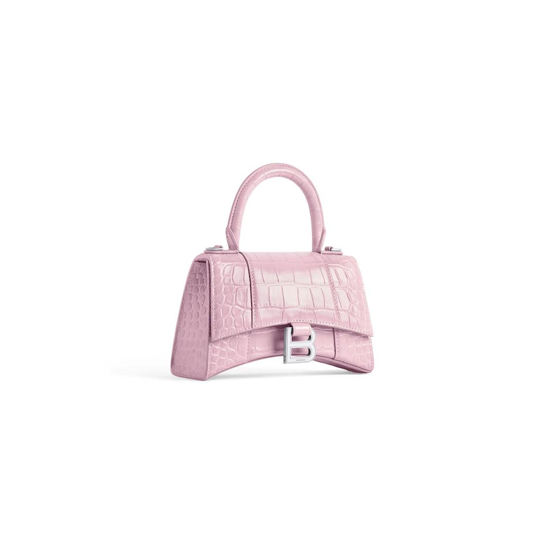 Women's Hourglass Handbag Xs in Pink Product Image