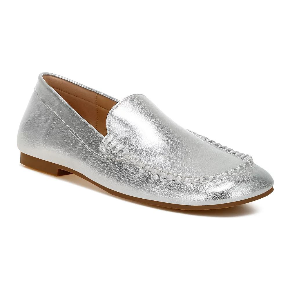 Rag & Co Dama Women's Loafers, Size: 8, Silver Product Image