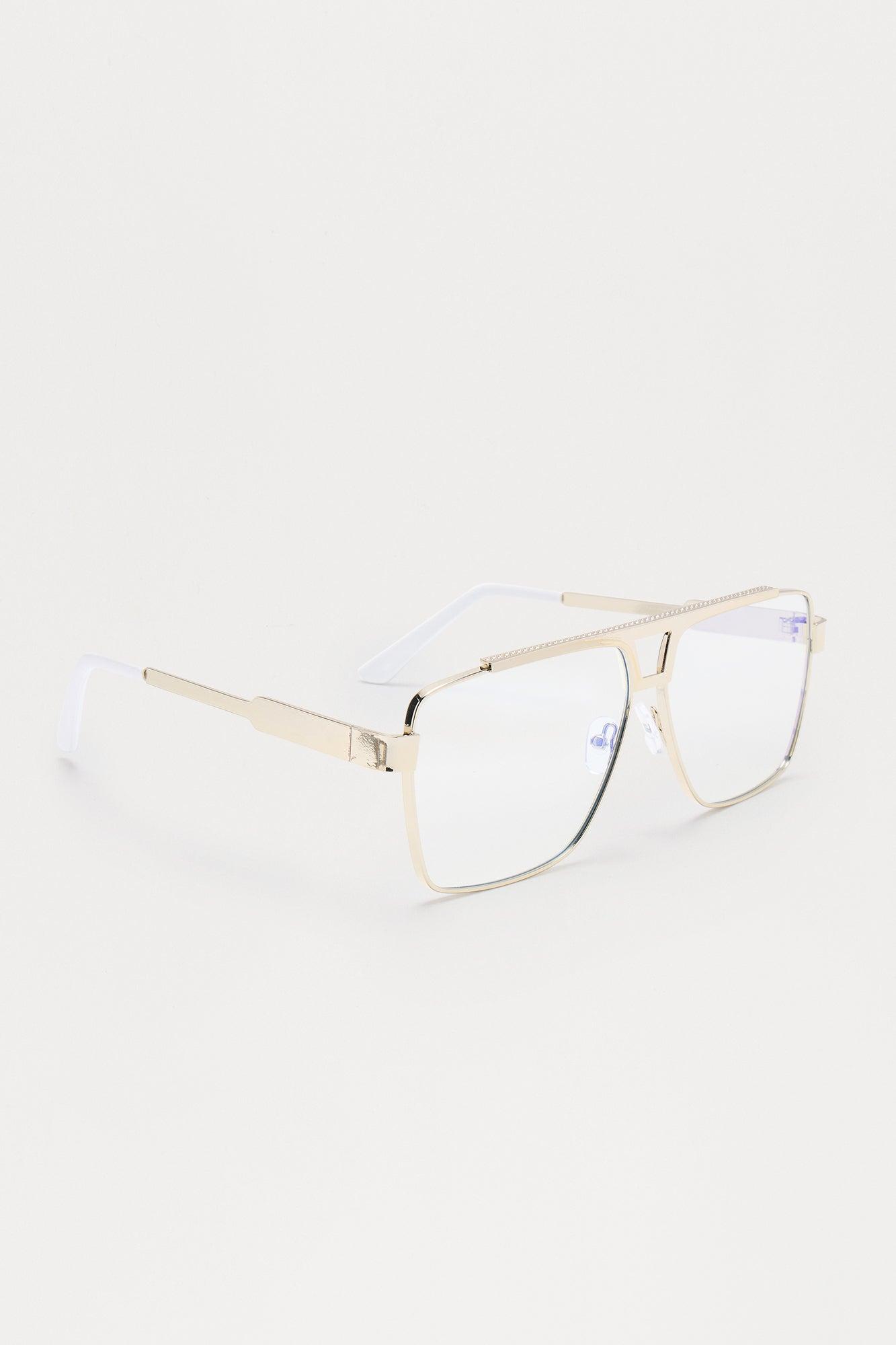 Taken Care Of Blue Light Glasses - Silver Female Product Image