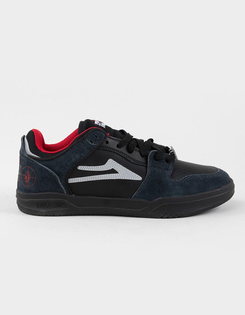 LAKAI x Public Enemy Telford Low Mens Shoes - BLACK/DARK GRAY Product Image