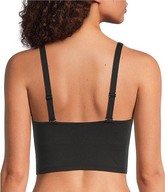 VAN WINKLE & CO. Scoop Neck Sleeveless Adjustable Convertible Strap Cropped Tank Top Product Image