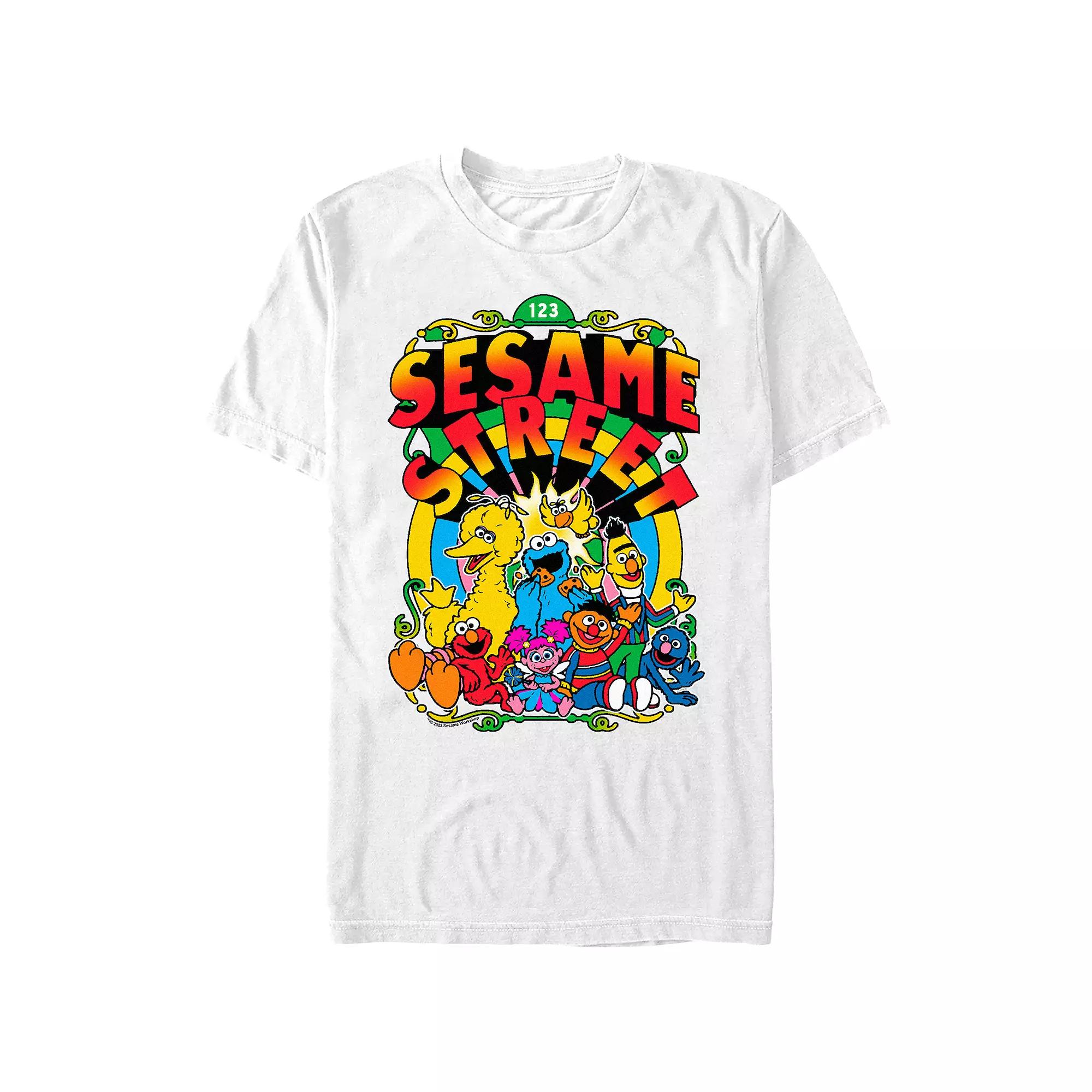 Men's Sesame Street Groovy Poster Graphic Tee,  Product Image