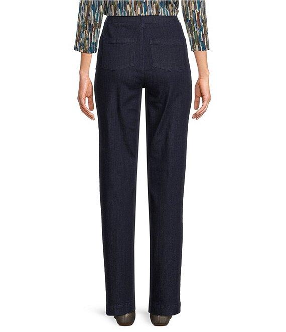 Intro Stella Straight Leg Pull-On Denim Pants Product Image