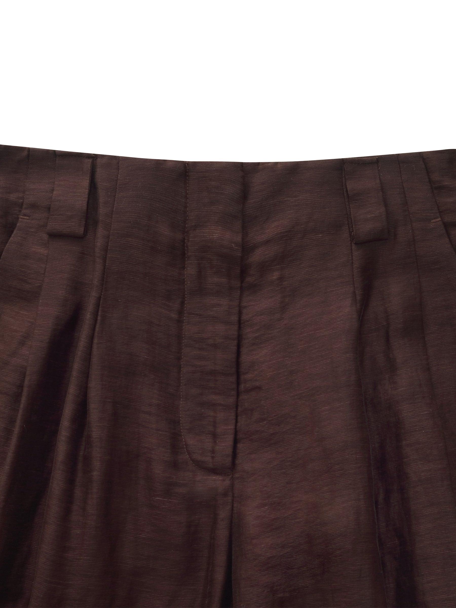 Tencel Linen Blend Women Straight Leg Pants Product Image