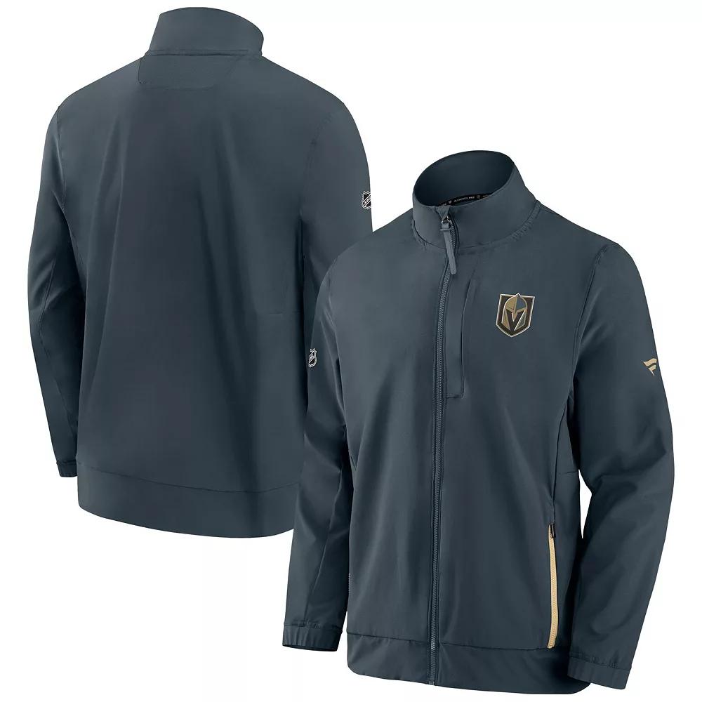 Men's Fanatics Branded Black Pittsburgh Penguins Authentic Pro Rink Coaches Full-Zip Jacket,  Product Image