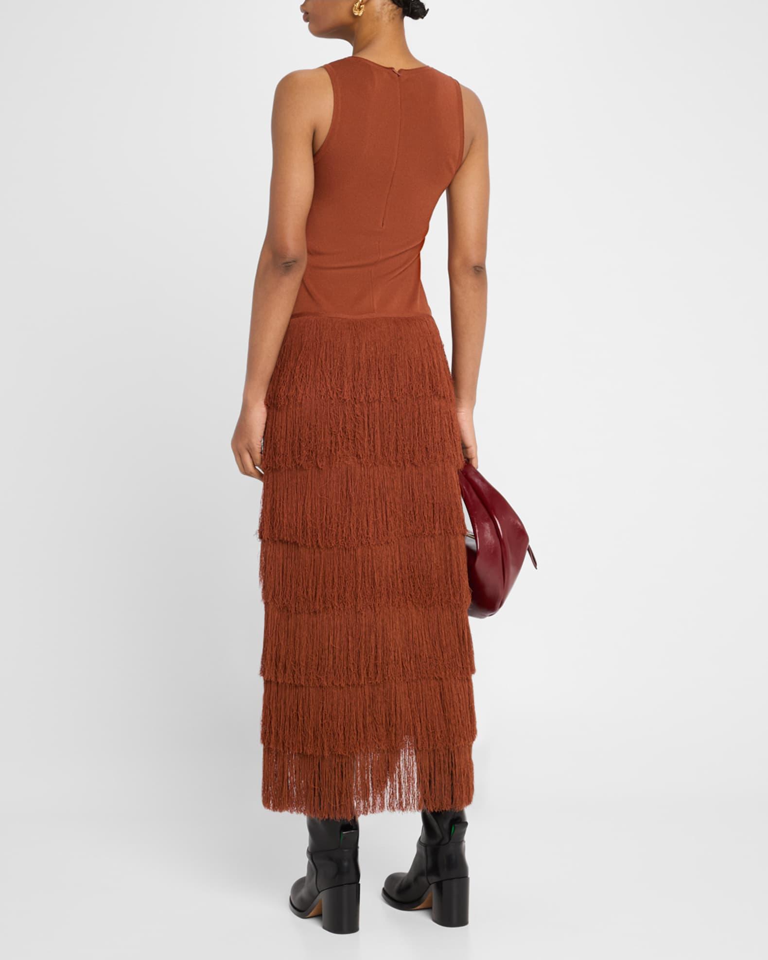 Donzetta Knit Fringe Dress Product Image