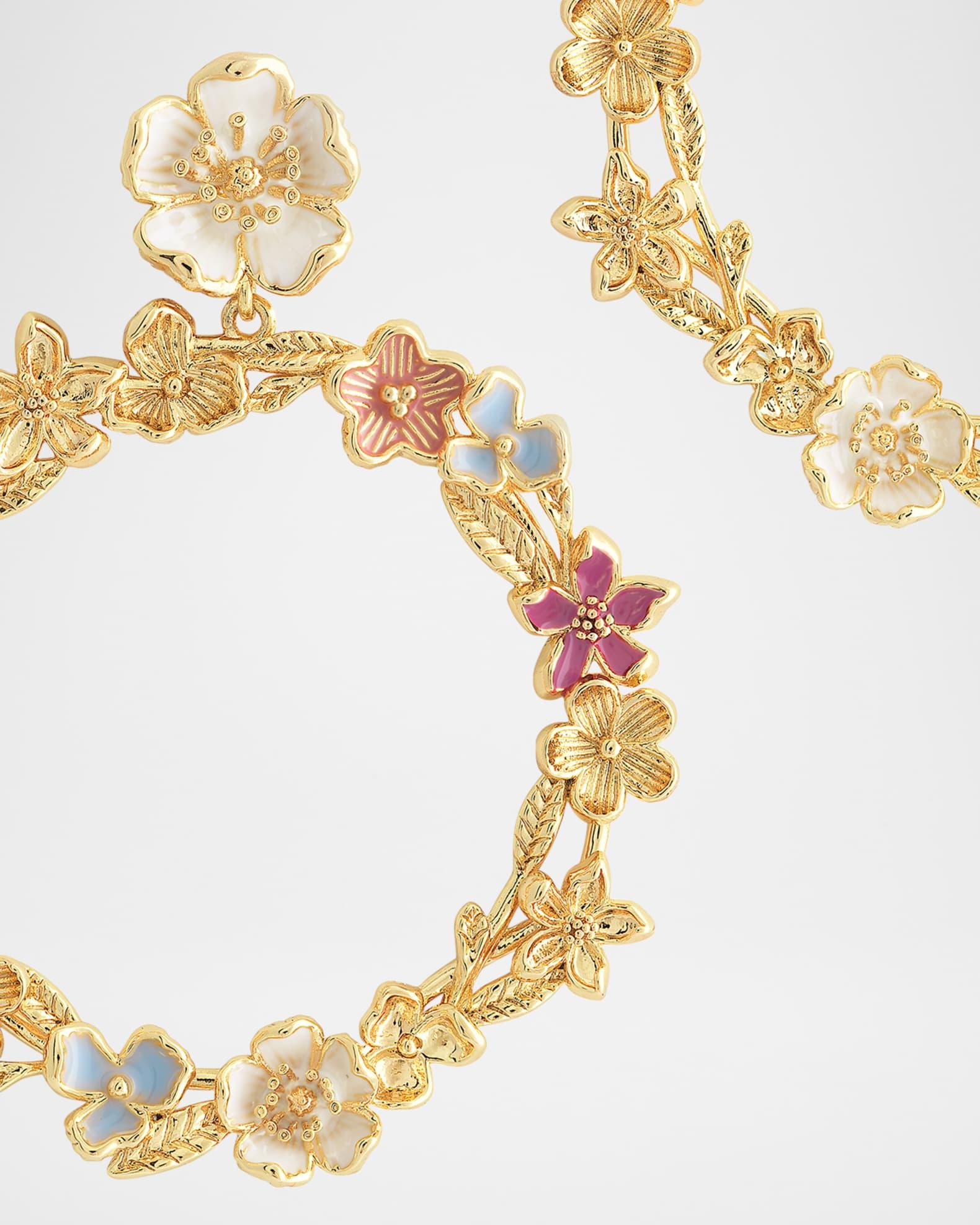 Wildflowers Gathered Hoop Earrings Product Image