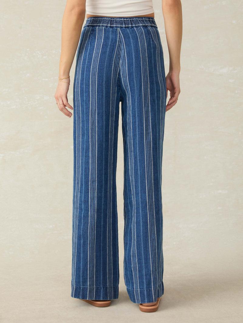 Sun Strider Linen Pant - Dockside Stripe Product Image