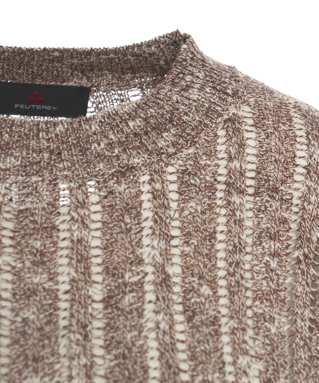 Net knit sweater Product Image