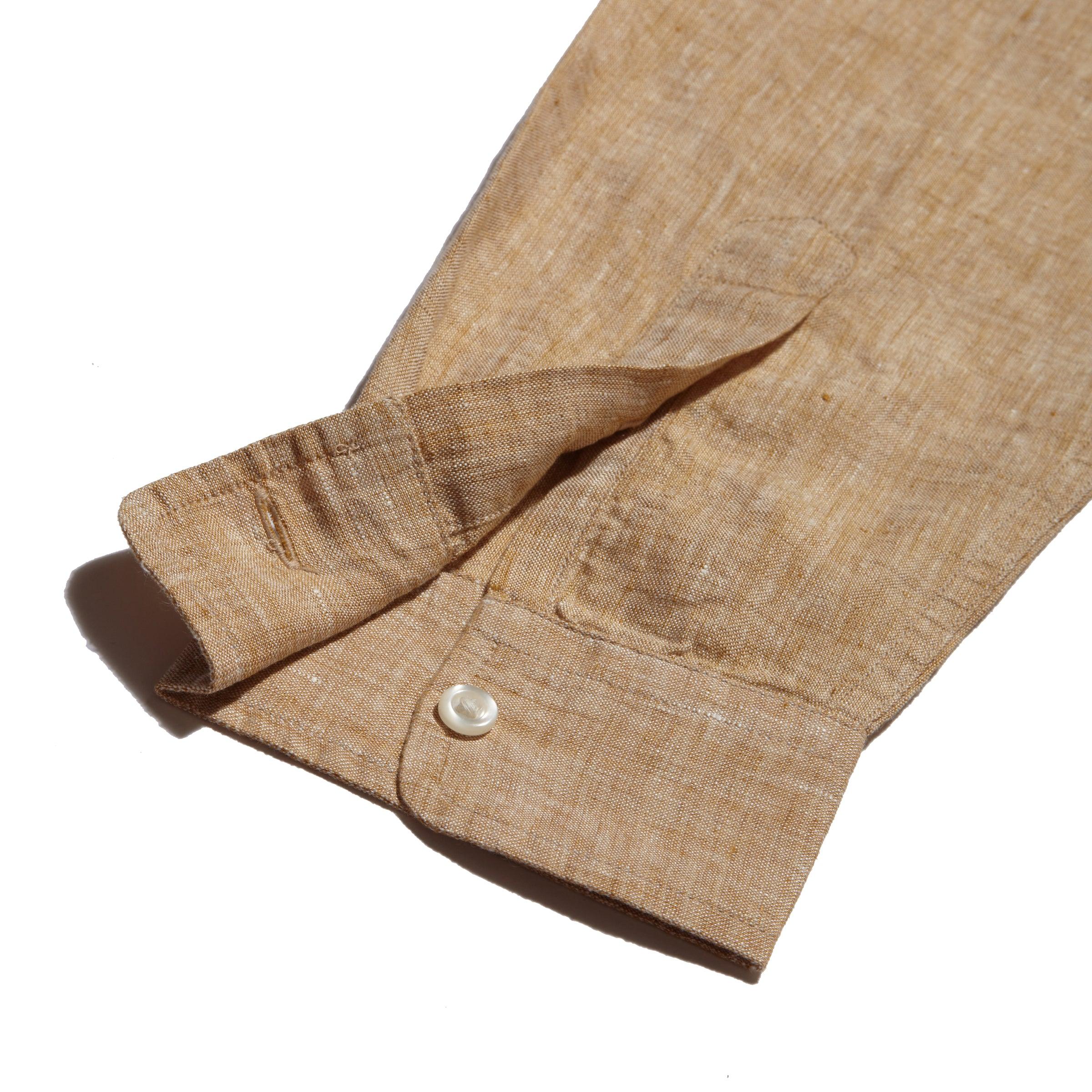 Nantucket Yarn Dyed Linen Shirt - Mustard Product Image