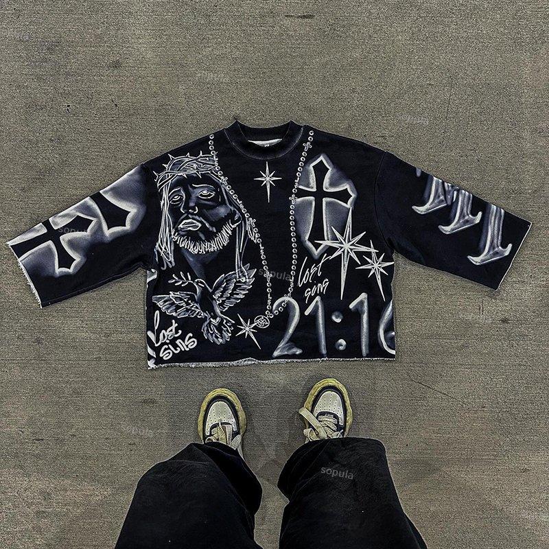 Lost Sins Jesus Piece Print Graphic T-Shirt Product Image