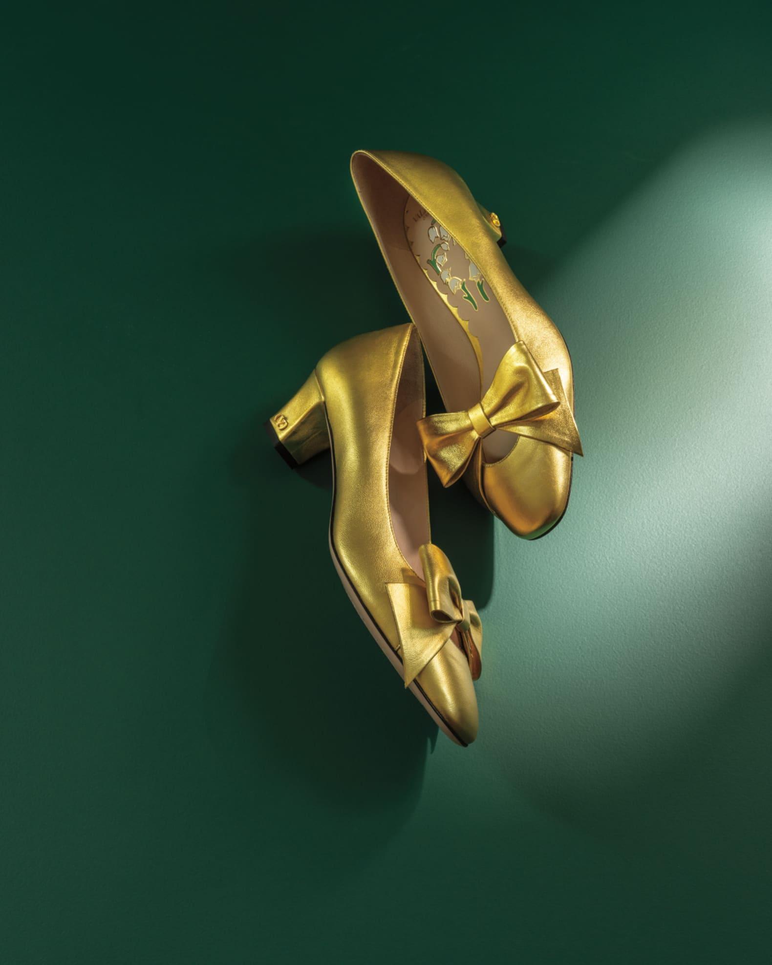 Bowow Metallic Leather Pumps Product Image