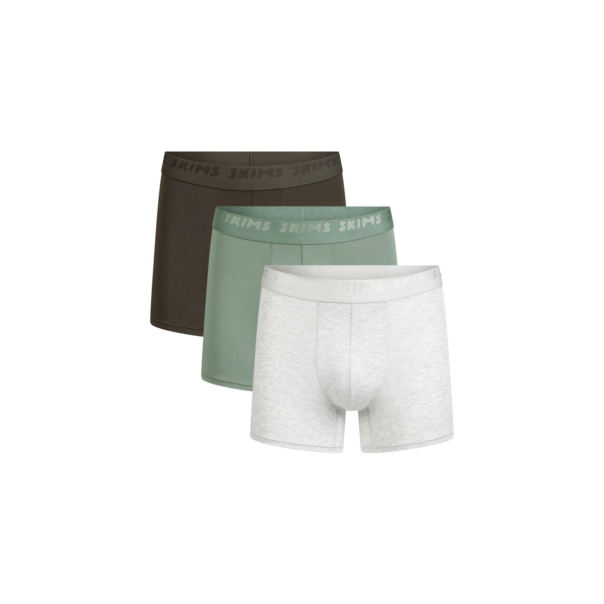 SKIMS STRETCH MENS 3" BOXER BRIEF 3-PACK | LAUREL MULTI Product Image
