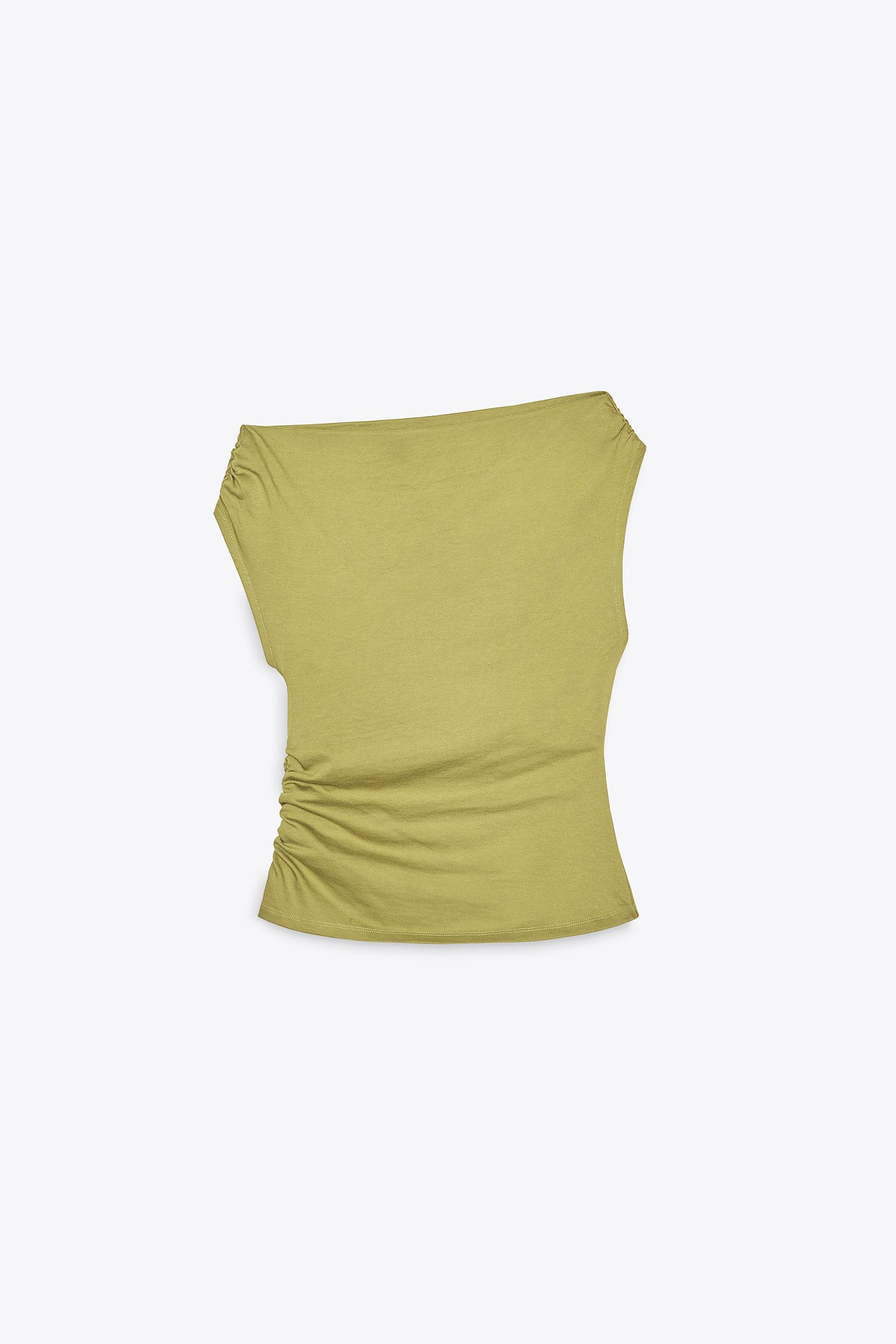 RUCHED ASYMMETRIC T-SHIRT Product Image
