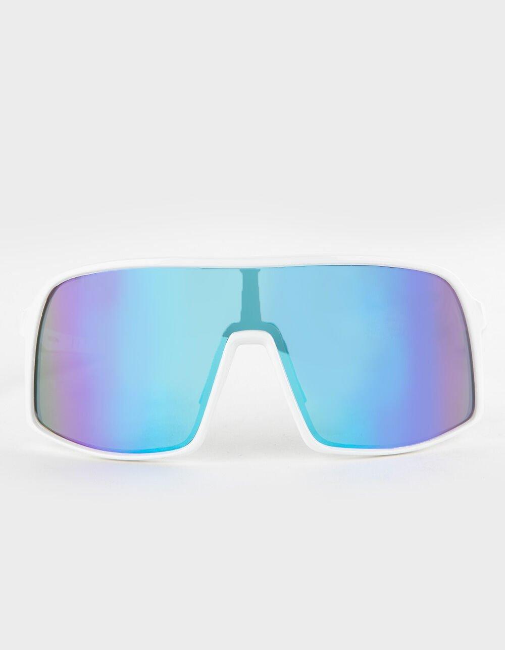 RSQ Shield Sunglasses - WHT/BLUE Product Image