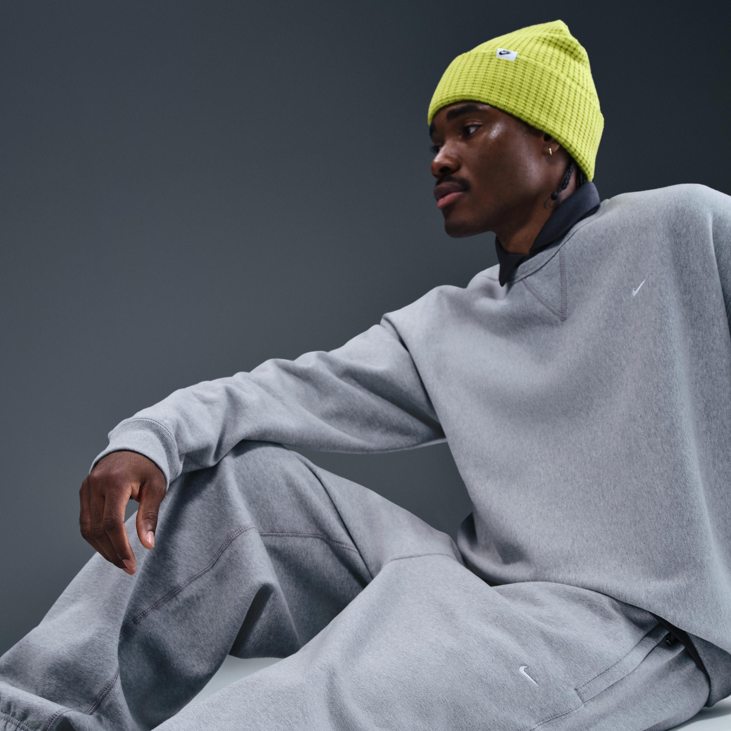 Nike Mens Solo Swoosh Cuffed Fleece Pants | HV1088-063 Product Image