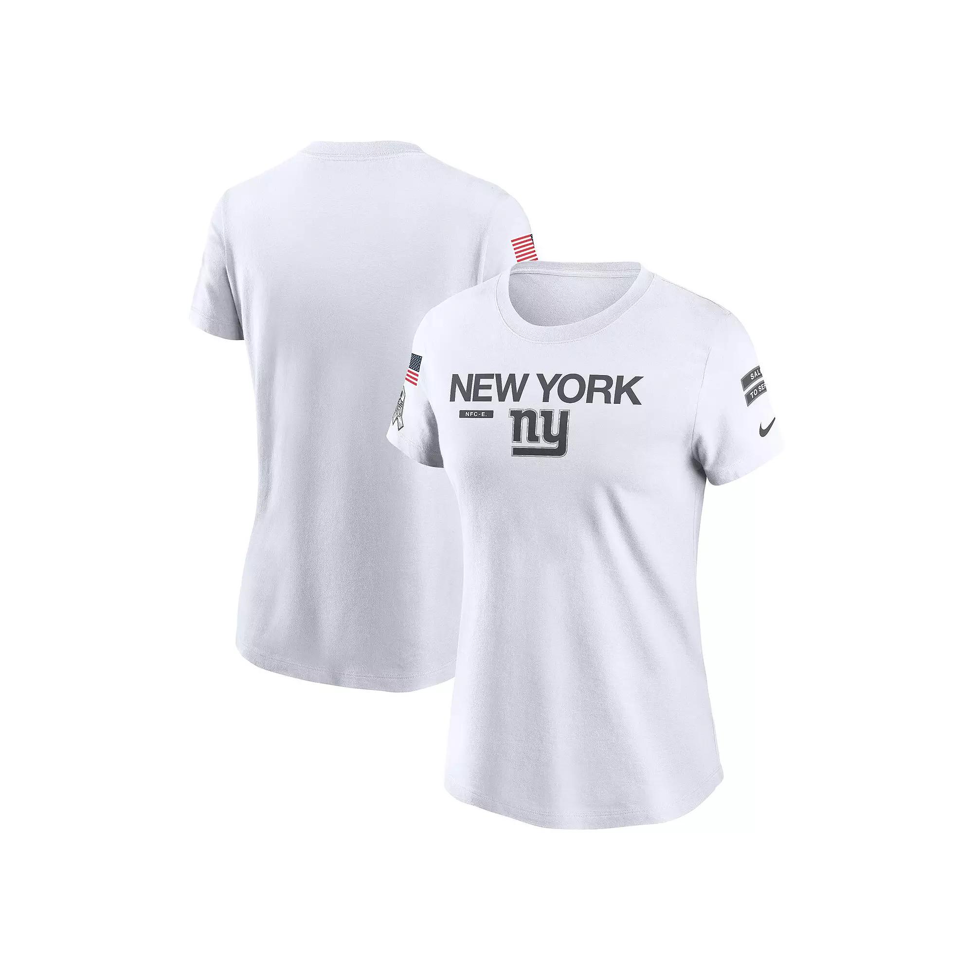 Women's Nike White New York Giants 2024 Salute To Service Legend Performance T-Shirt,  Product Image