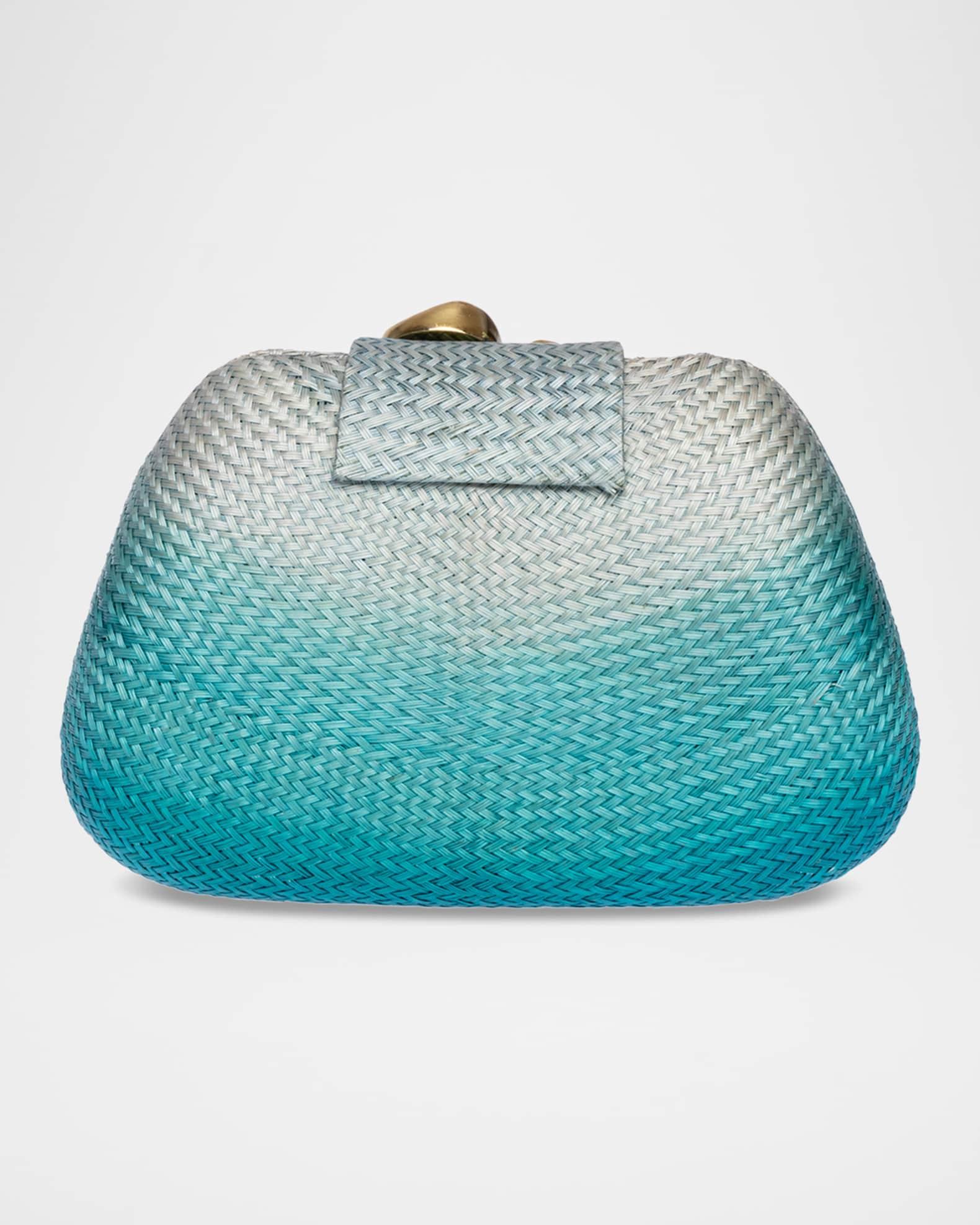 Tamu Stone Tassel Woven Clutch Bag Product Image