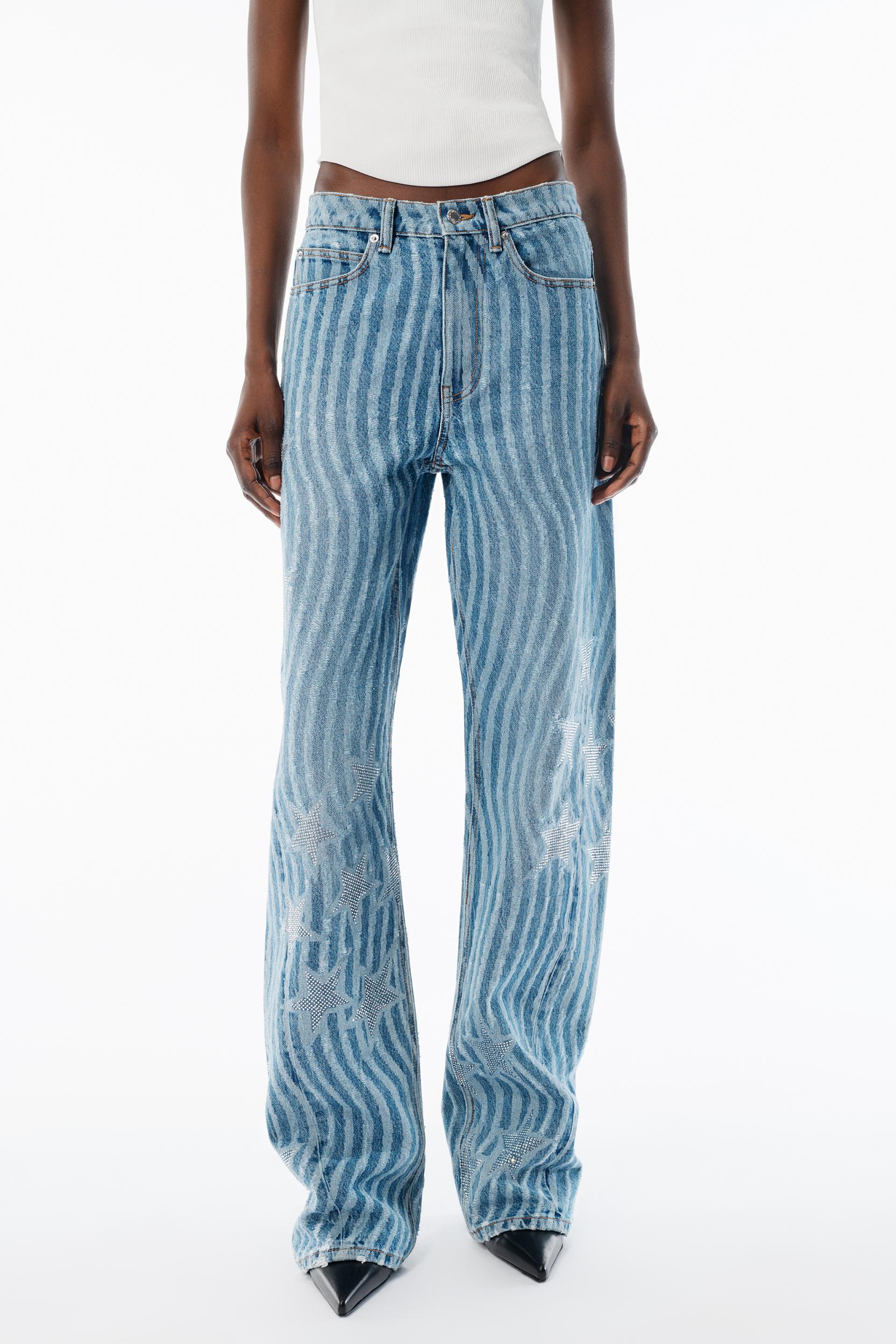 Vintage Medium Indigo Stars & Stripes Float Jean Product Image