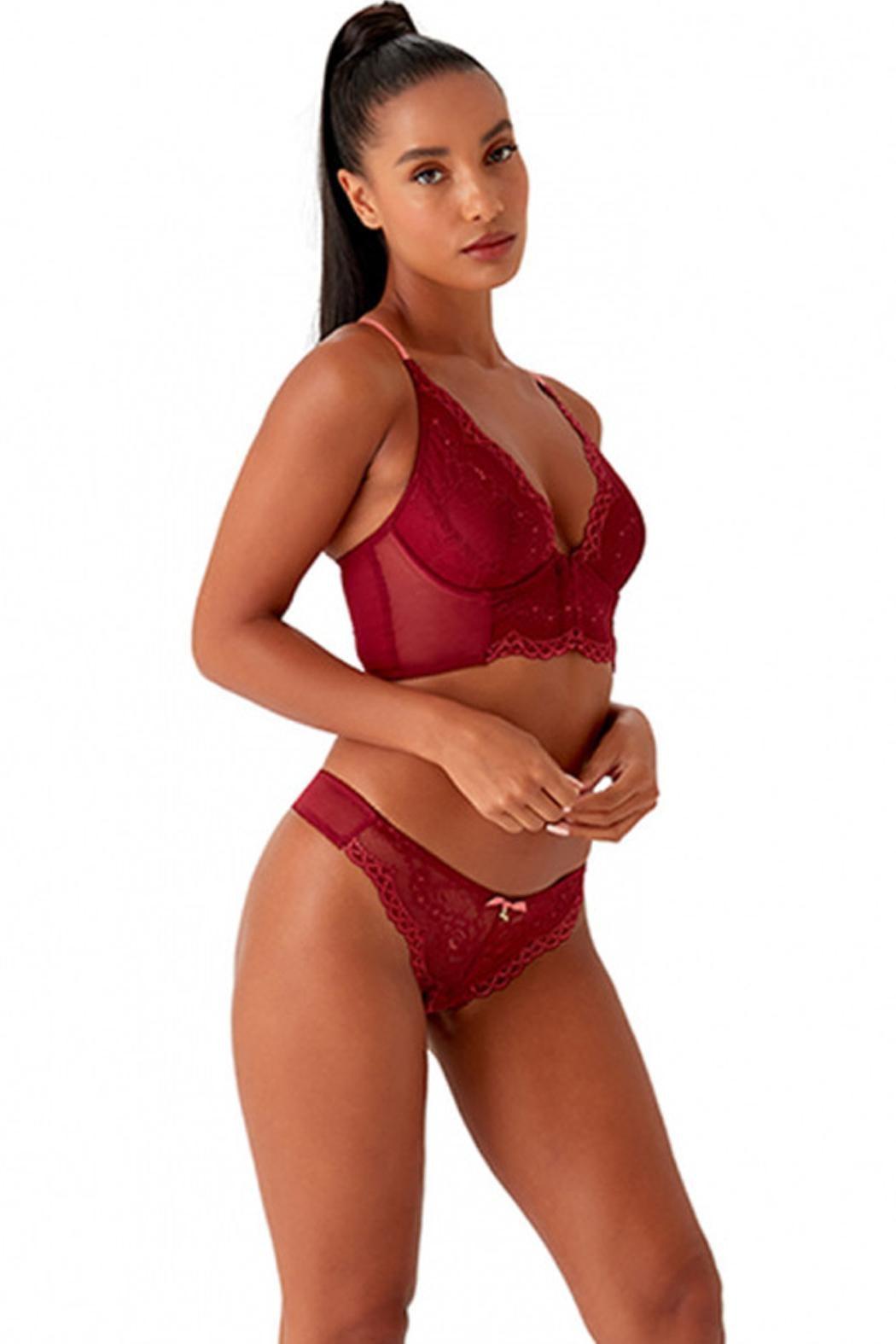 Superboost Lace Deep V Bralette Product Image