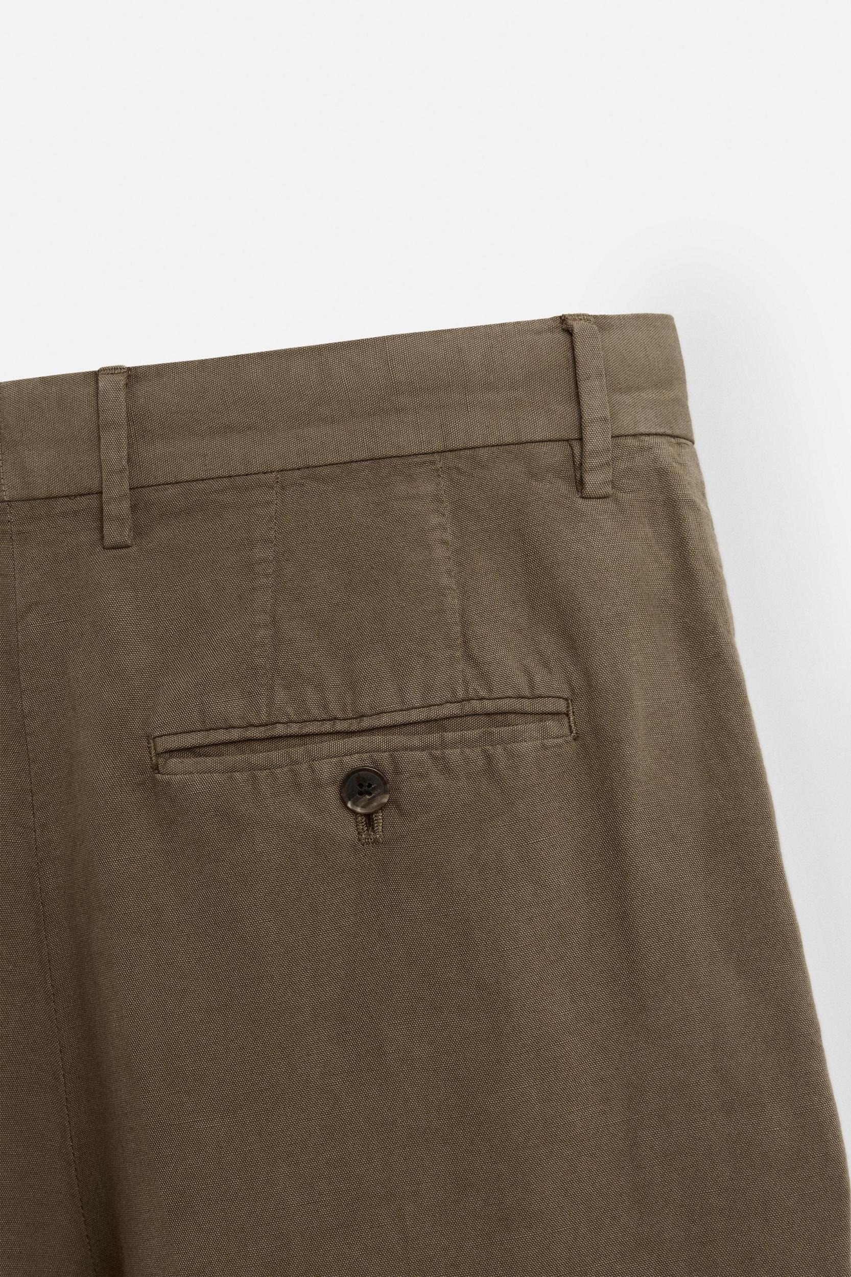 WASHED SUIT PANTS Product Image