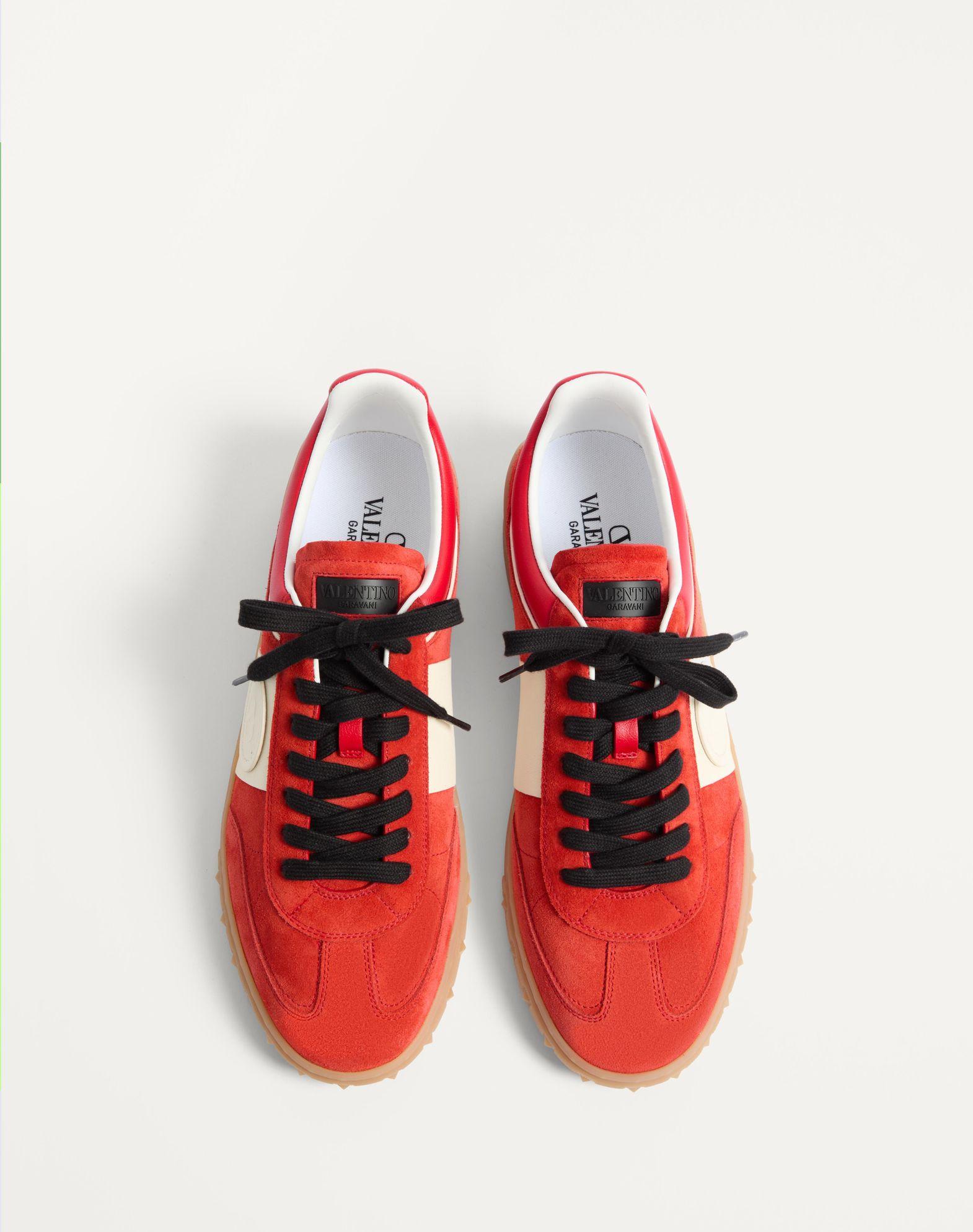 Upvillage Low Top Sneaker In Split Leather And Calfskin Nappa Leather Product Image