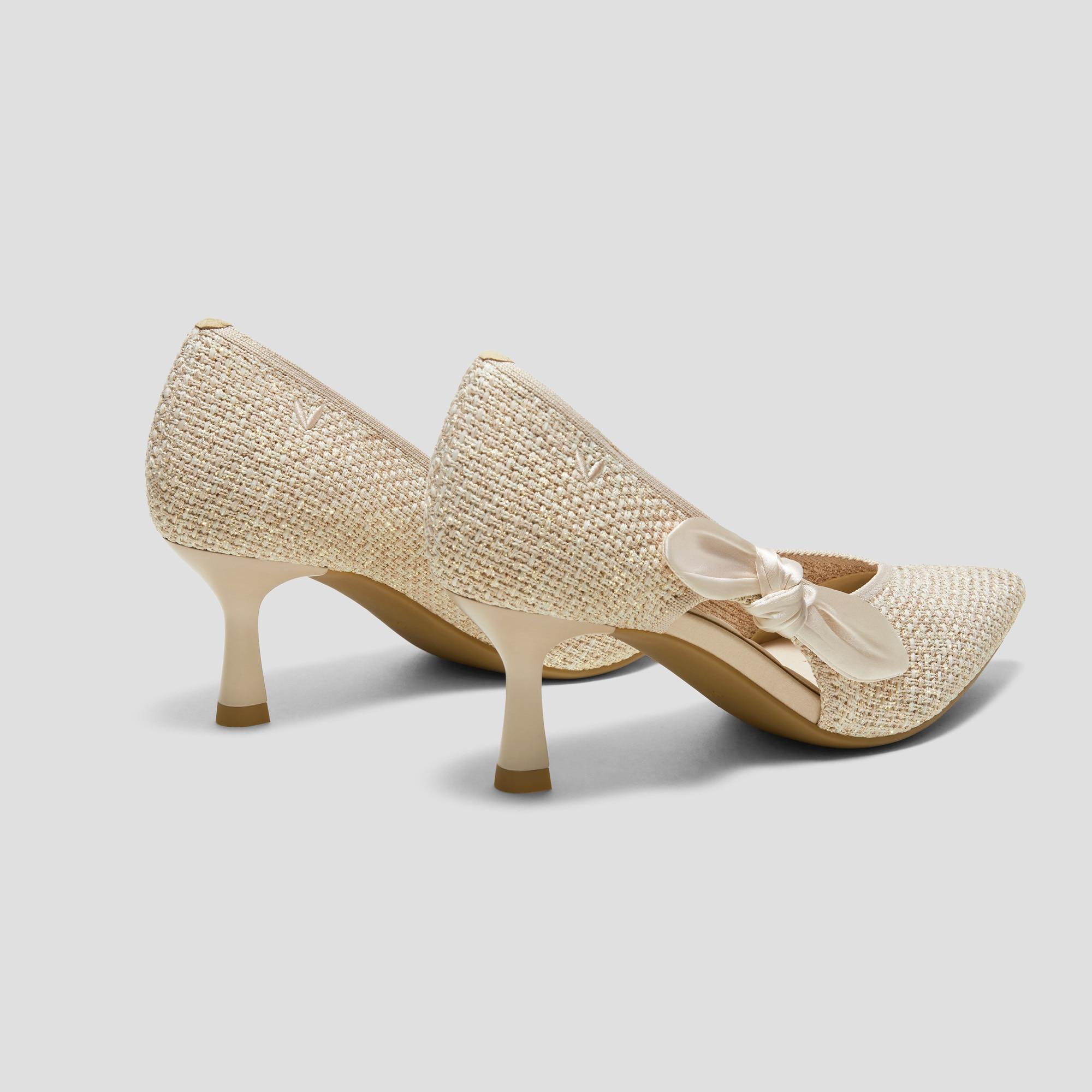 Pointed-Toe Bow Stilettos (Ashley) Product Image