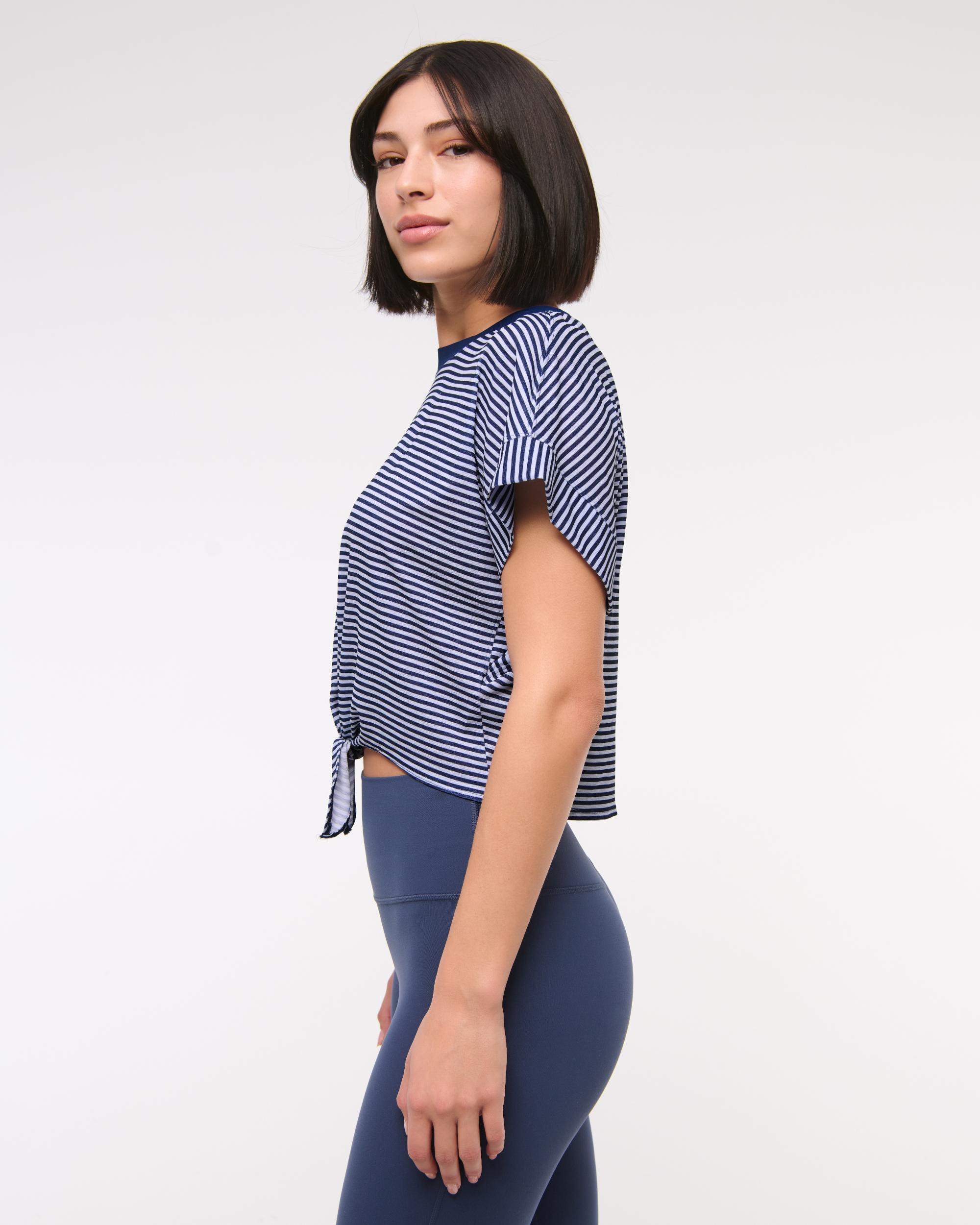 YPB Featherweight Tie-Front Tee Product Image