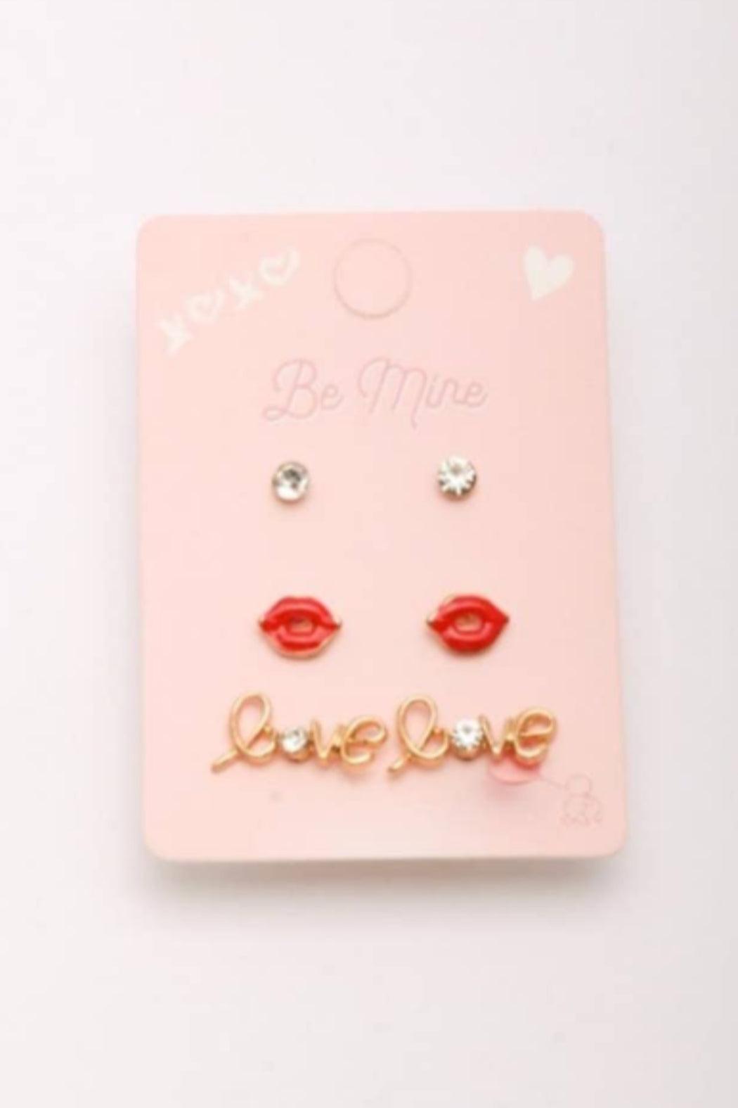 Love Stud Earring Set Product Image