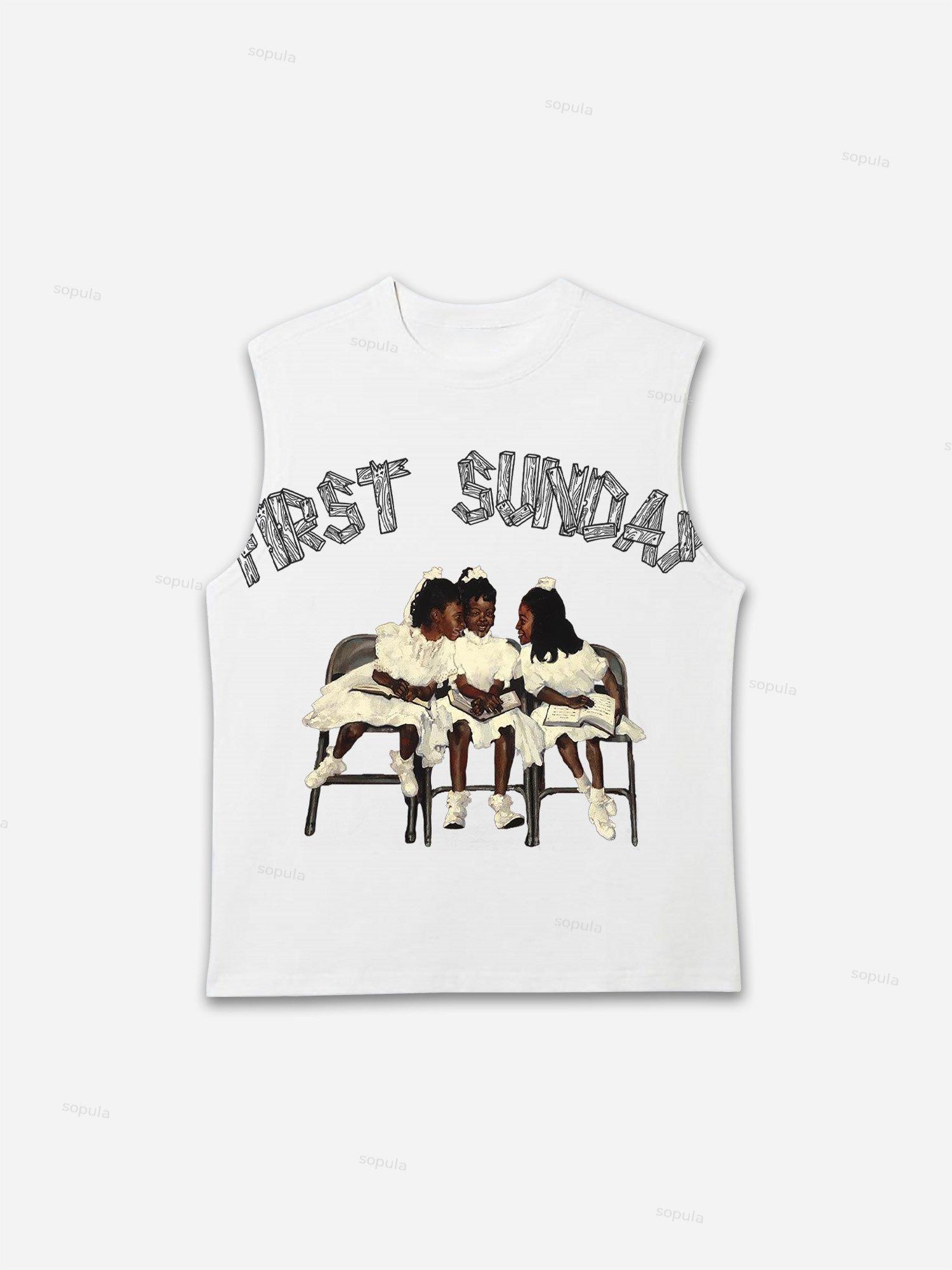 Vintage First Sunday Graphic Men's Tank Top Product Image