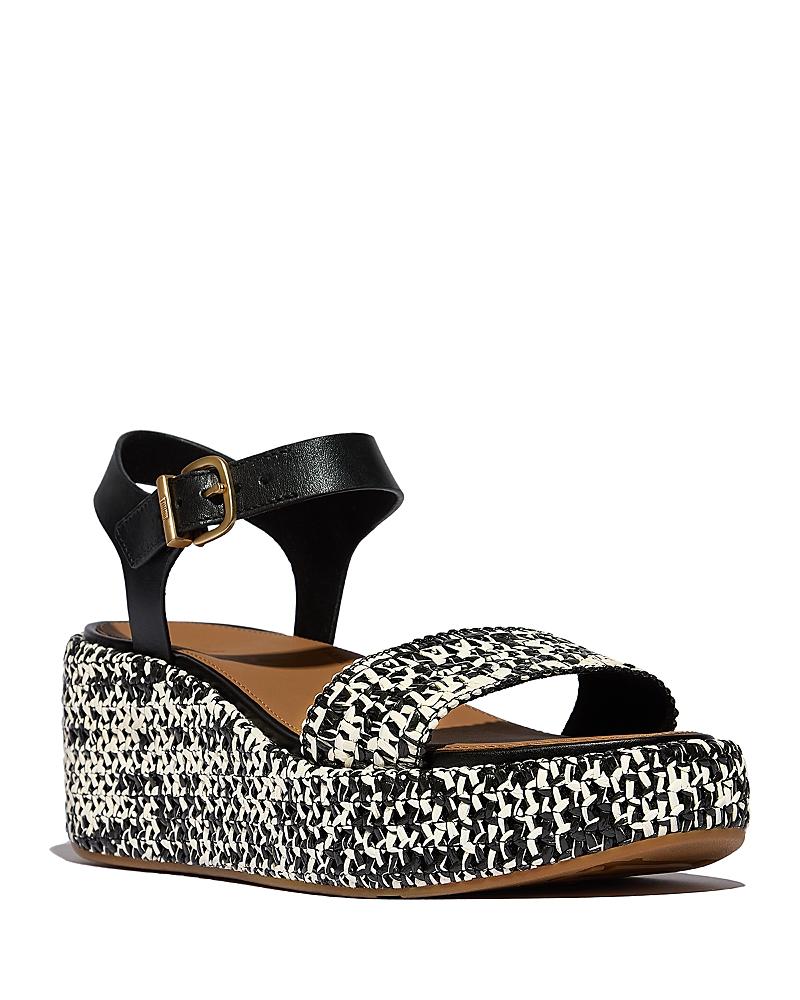 FitFlop Womens Woven Wedge Ankle Strap PlatFForms Sandals Product Image