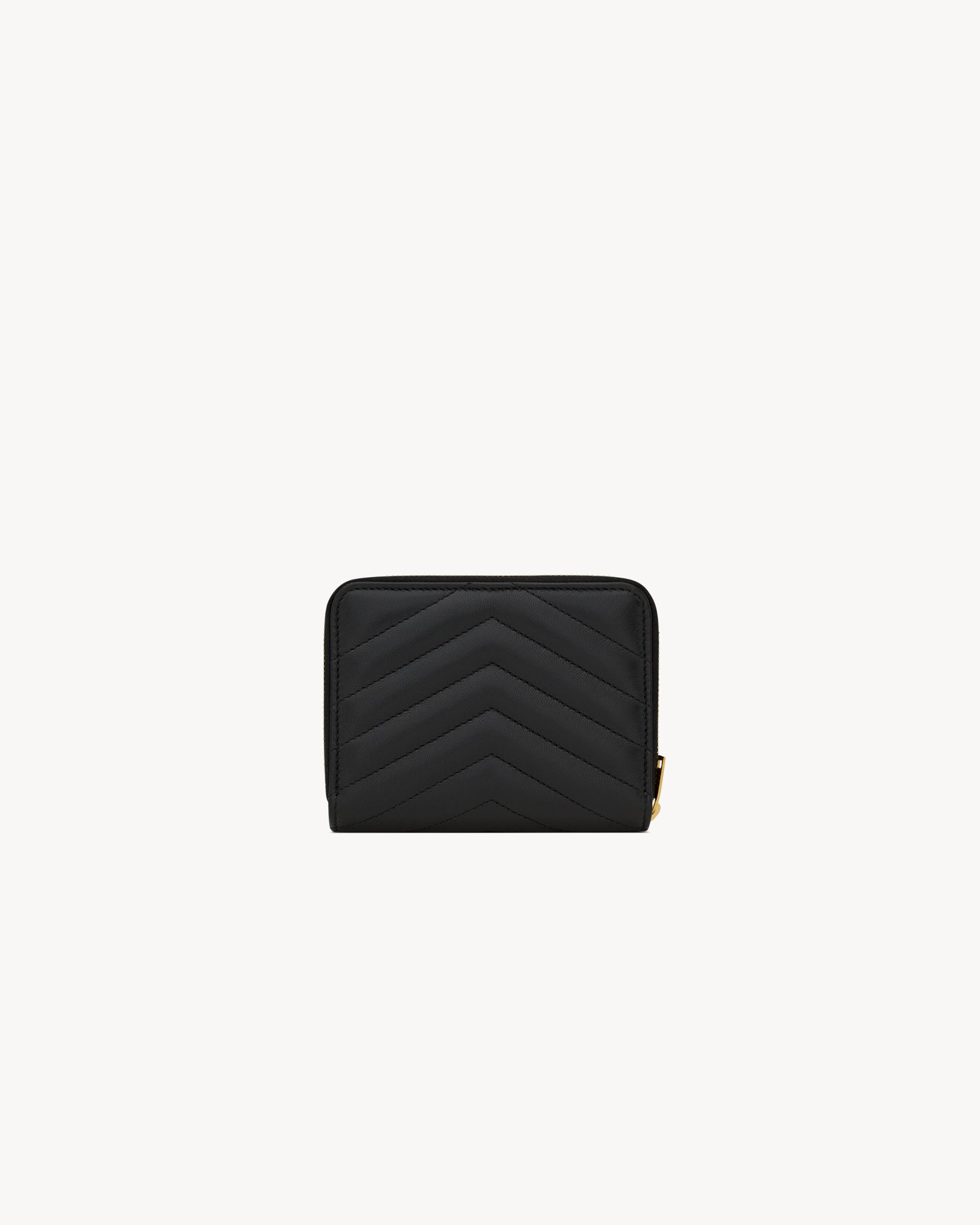 CASSANDRE MATELASSÉ compact zip-around wallet in lambskin Product Image