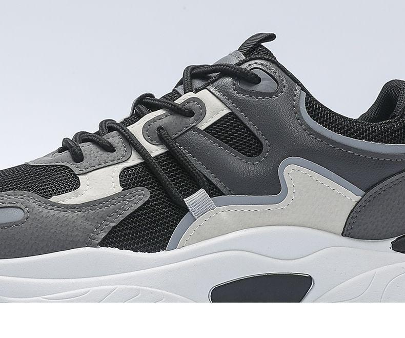 Color Block Platform Sneakers Product Image