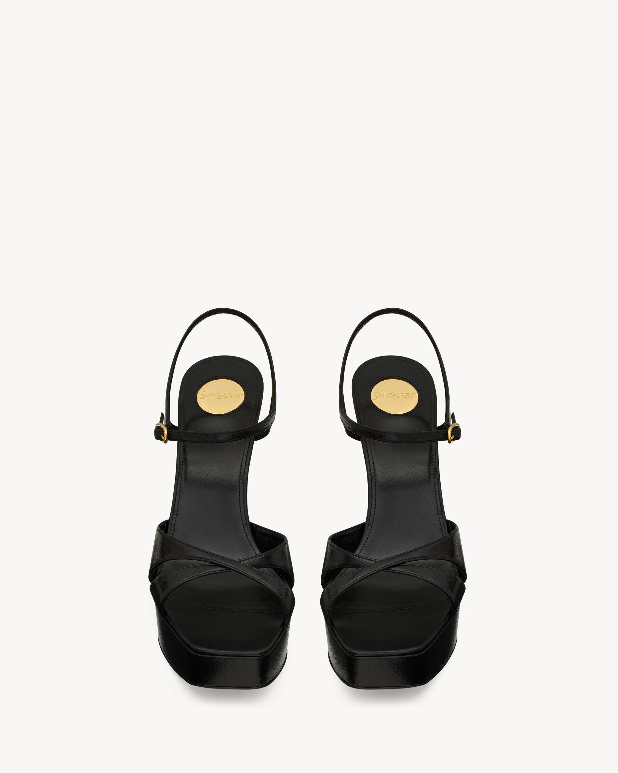 DEBBIE platform sandals in smooth leather Product Image