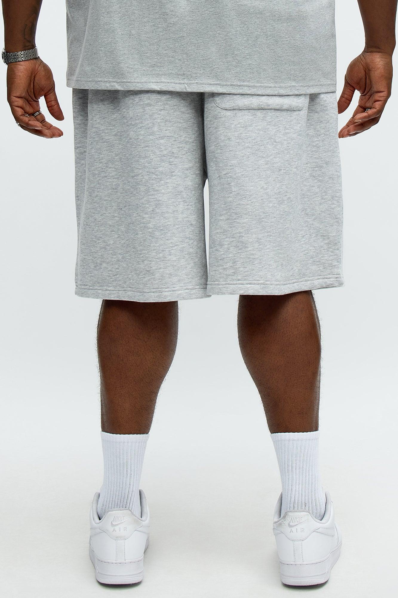 Tyson Loose Fit Shorts - Heather Grey Male Product Image