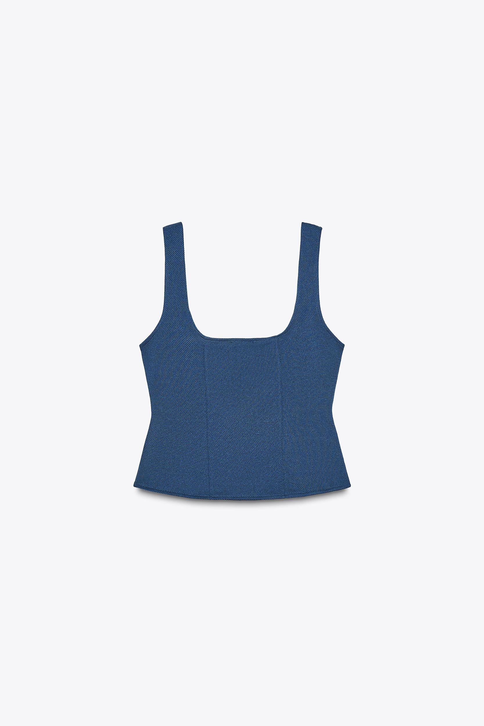 BUTTONED TWILL TOP Product Image