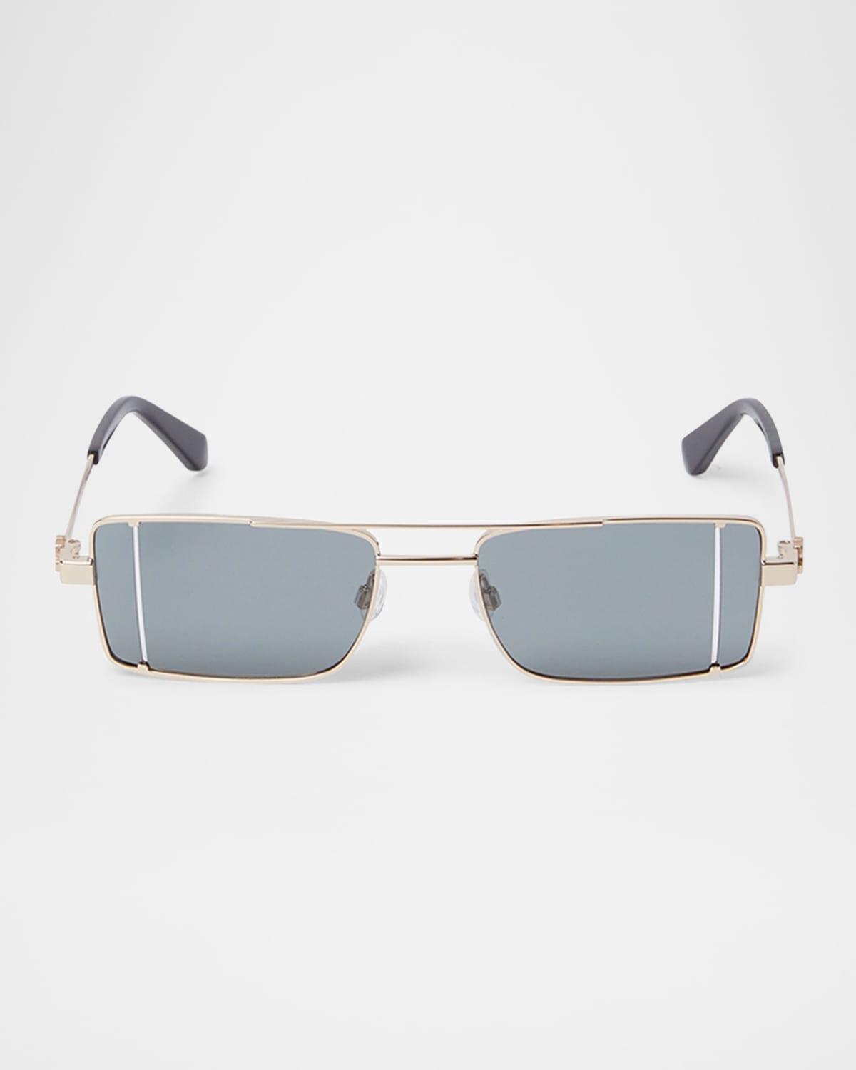 Mens Cortez Metal Rectangle Sunglasses Product Image