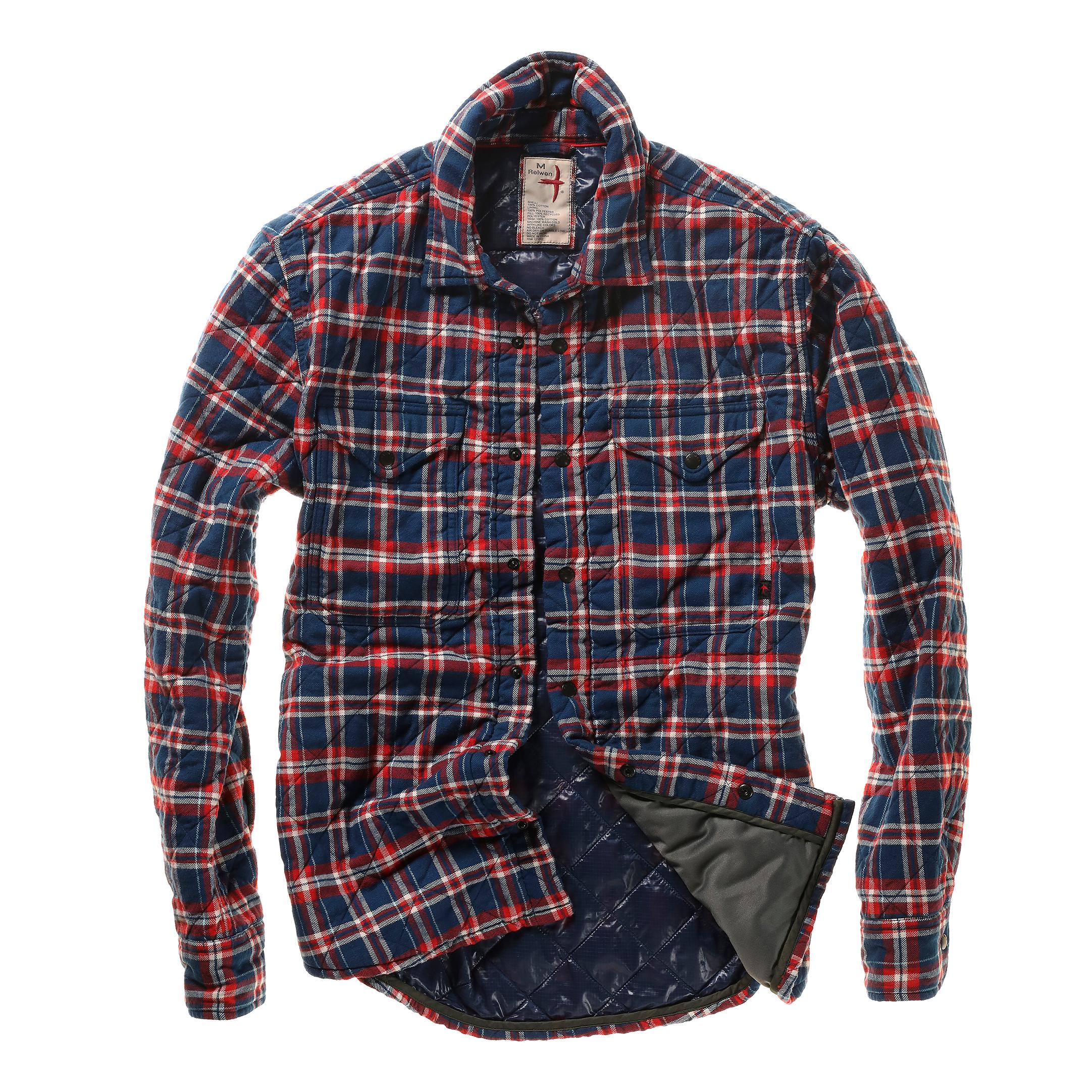 Quilted Flannel Shirt Jacket Product Image