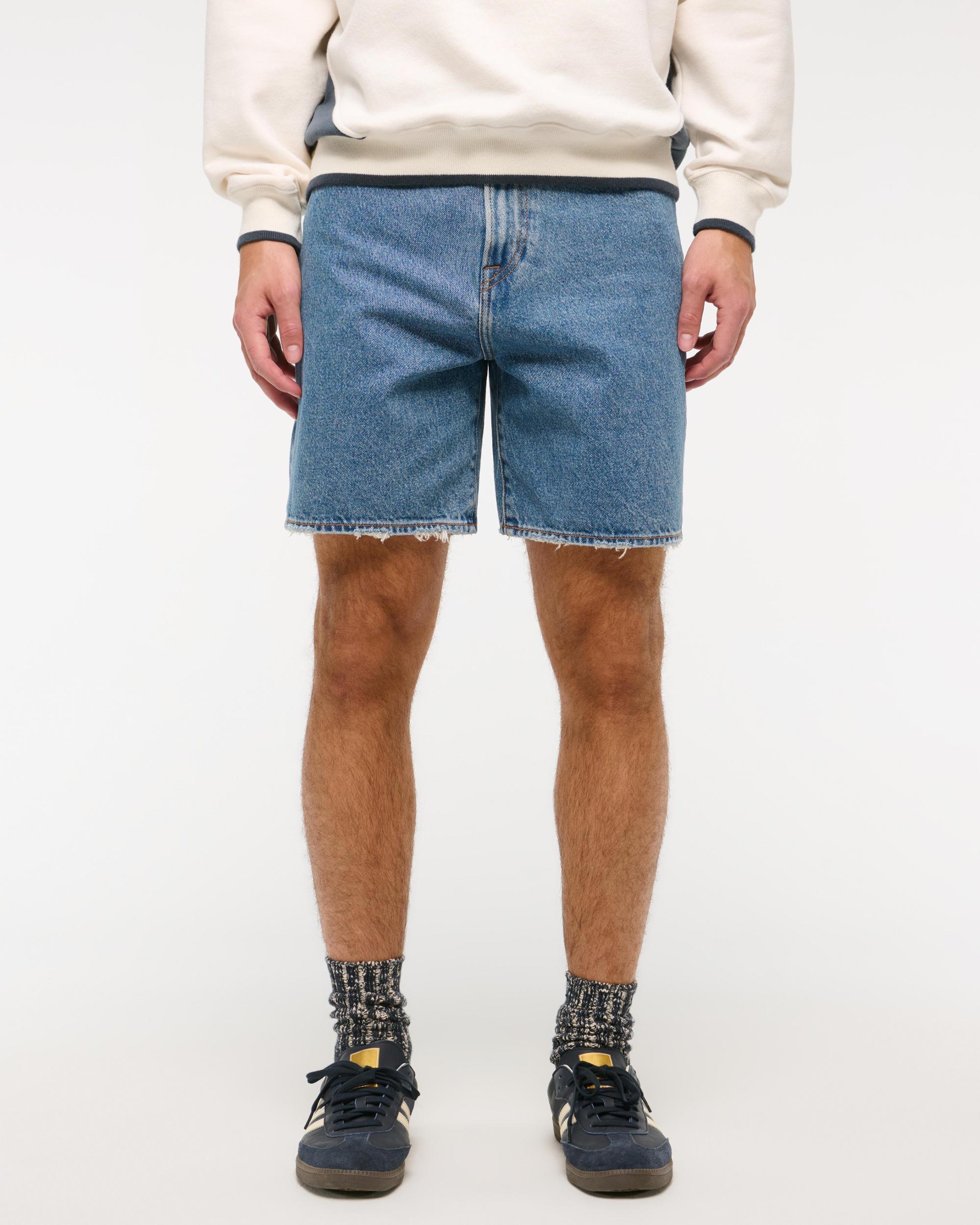 Loose Denim Short Product Image