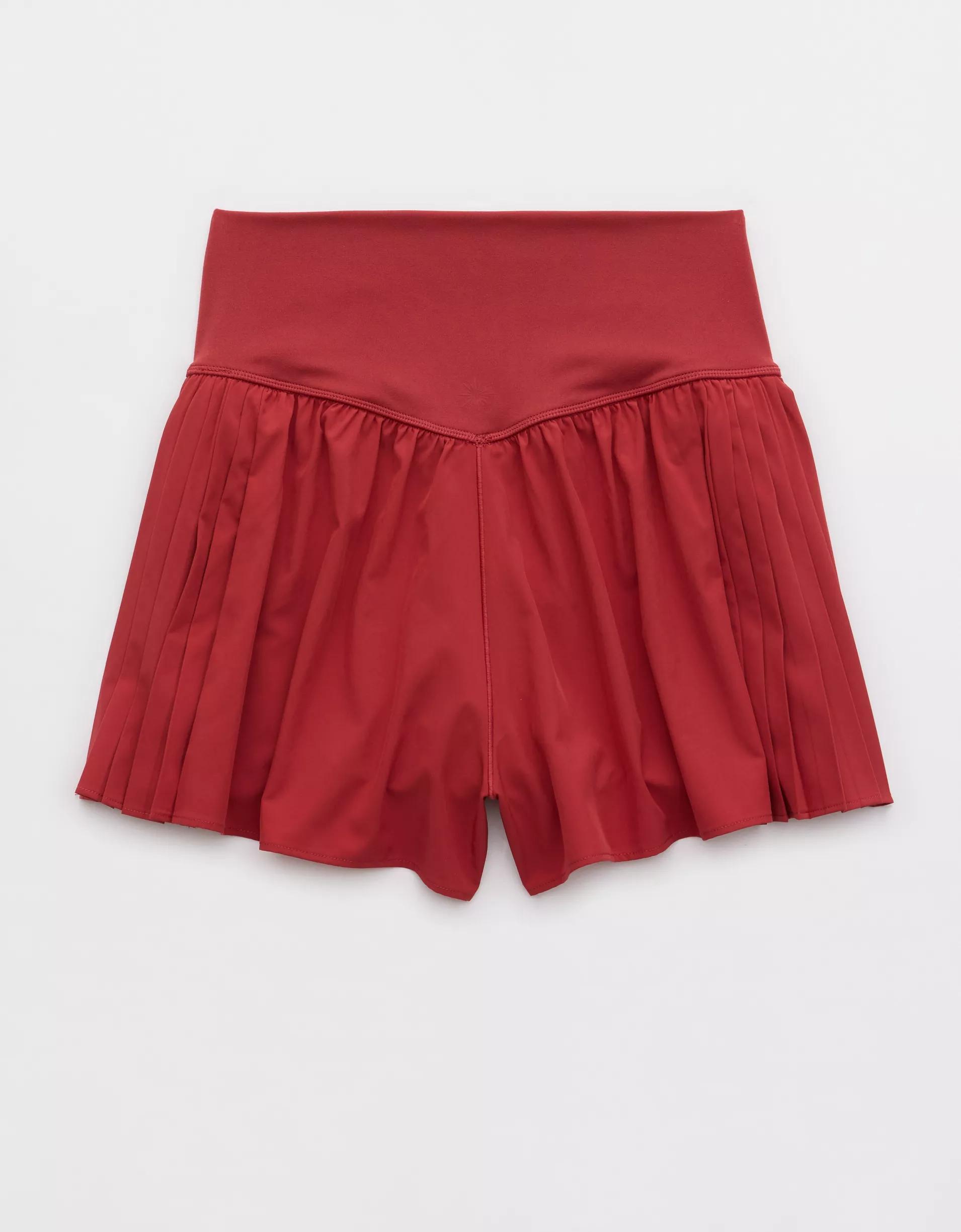 OFFLINE By Aerie Real Me Pleated Flowy Short Product Image
