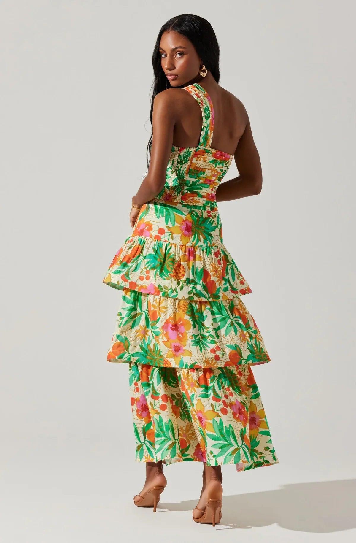 FINAL SALE ASTR the Label | Rooni Tiered Maxi Skirt Product Image