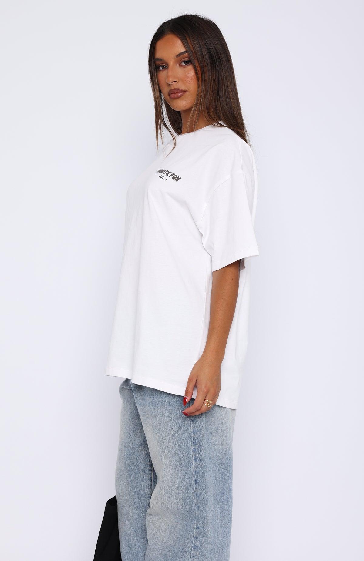 Offstage Back Graphic Oversized Tee White Product Image