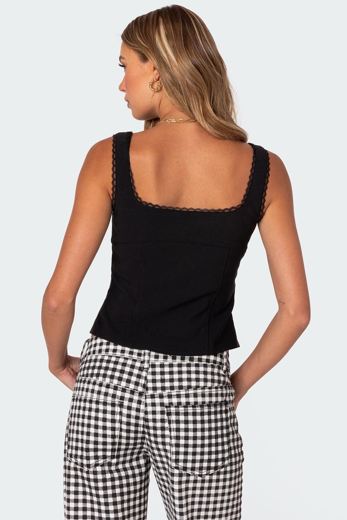 Odette Split Front Tailored Top Product Image