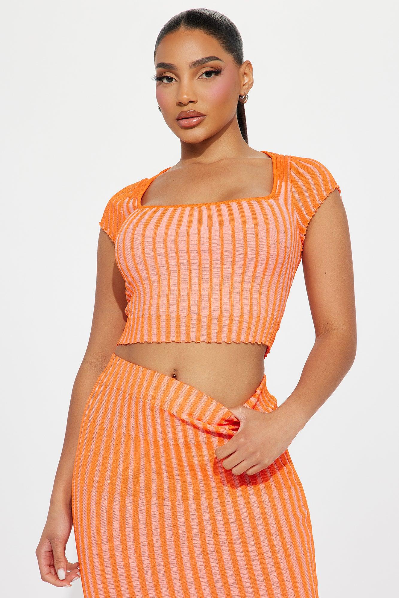 Summer Fun Skirt Set - Orange Product Image