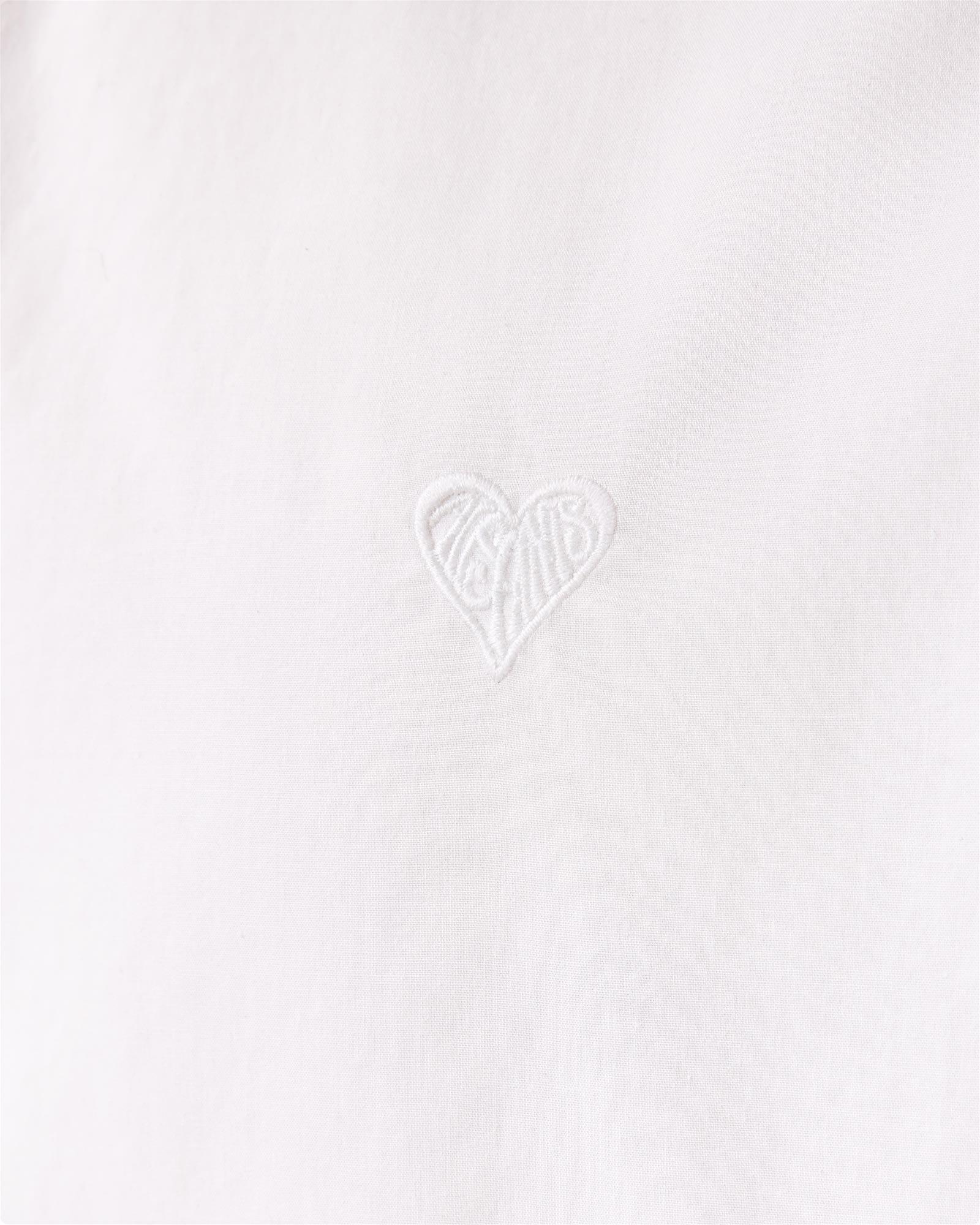 Heartsaints Long Sleeve Shirt White | ALLSAINTS US Product Image